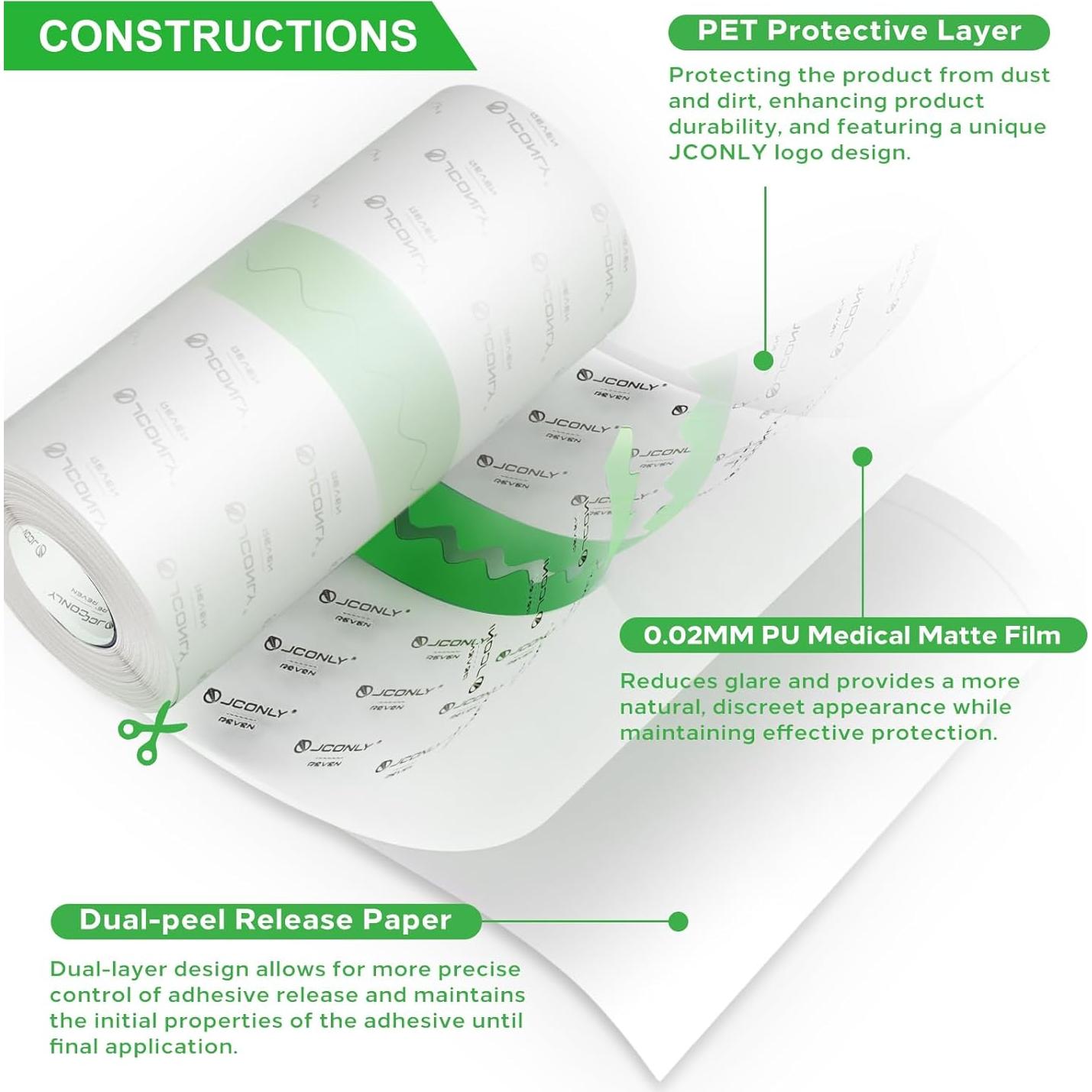 Rollo de Vendaje para Tatuajes Jconly 10.67 m Impermeable