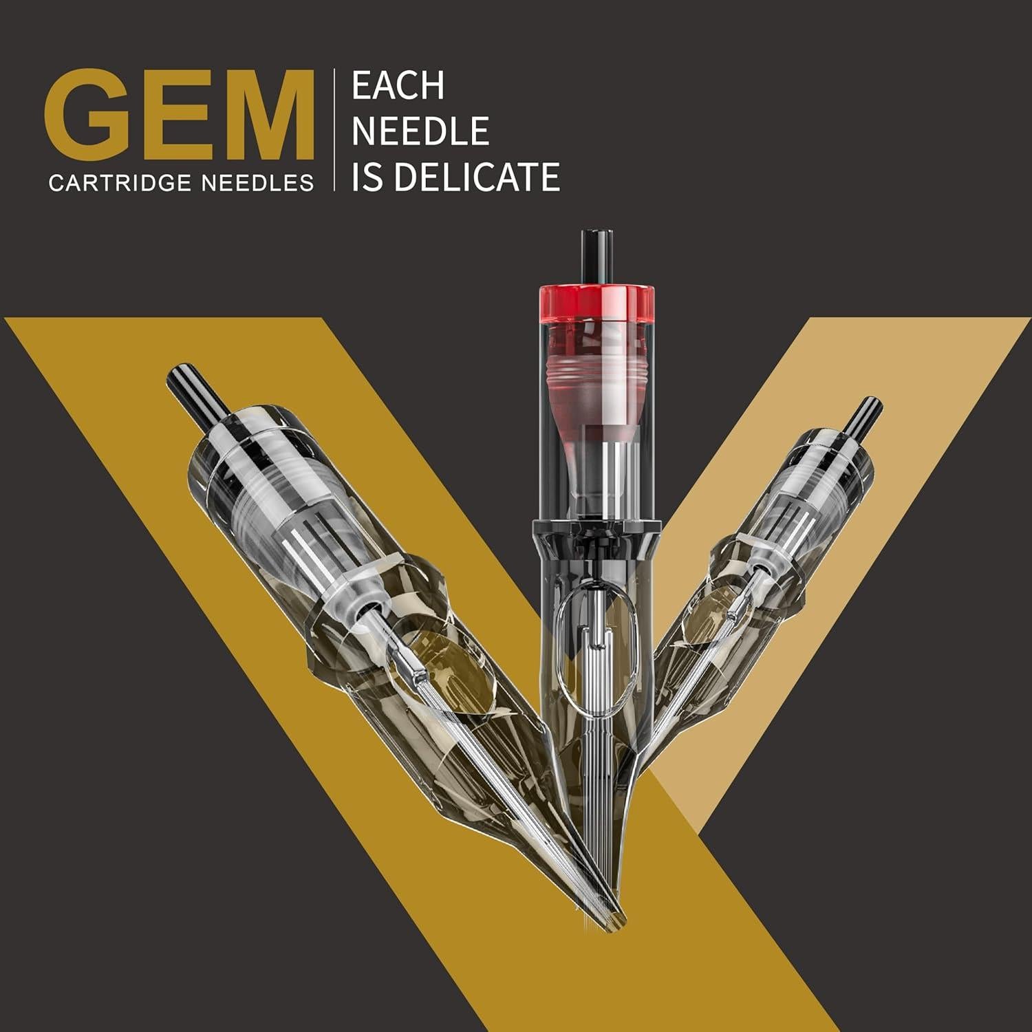 Agujas de Tatuaje Desechables Neebol 20pcs #12 Sombreado Redondo