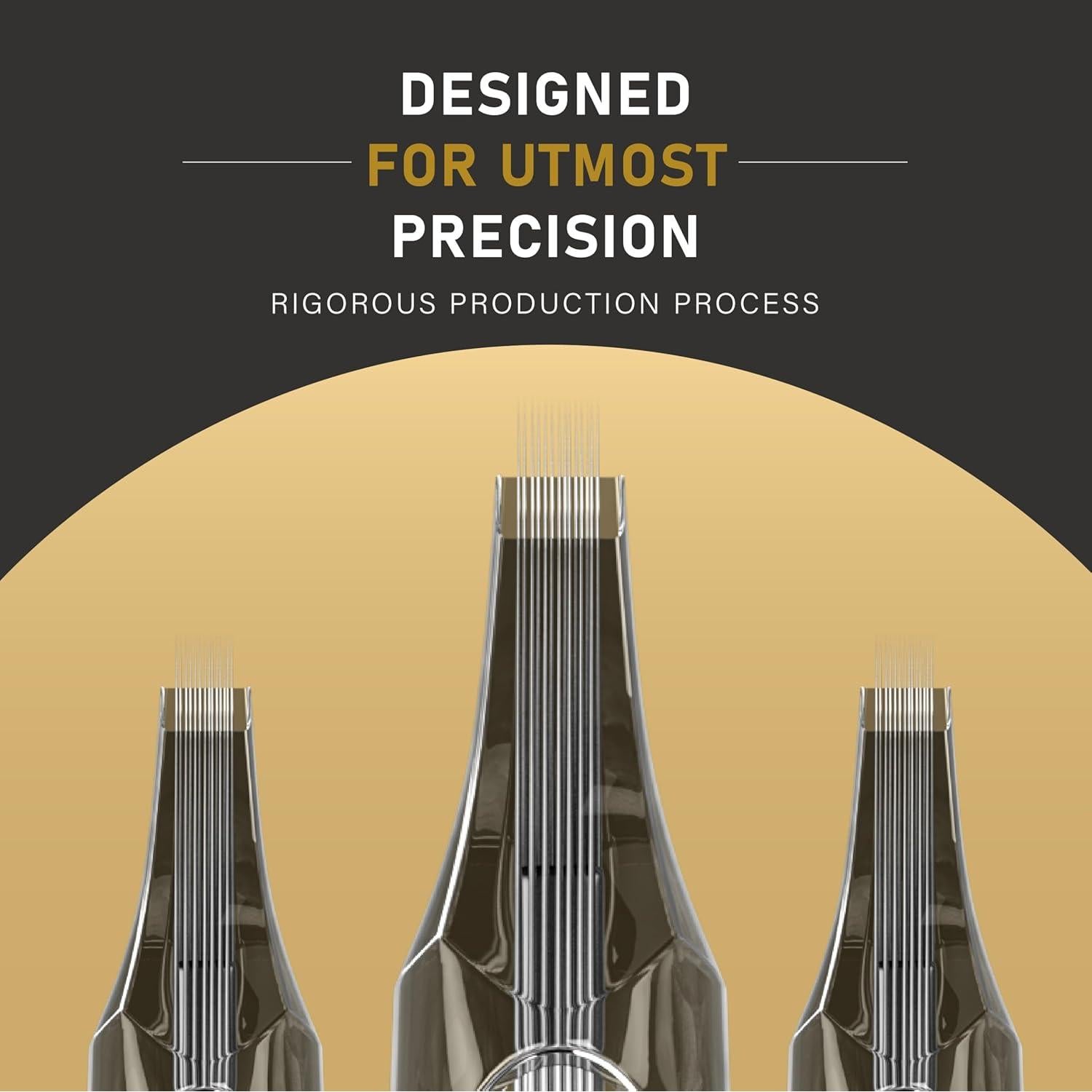 Agujas de Tatuaje Desechables Neebol 20pcs #12 Sombreado Redondo