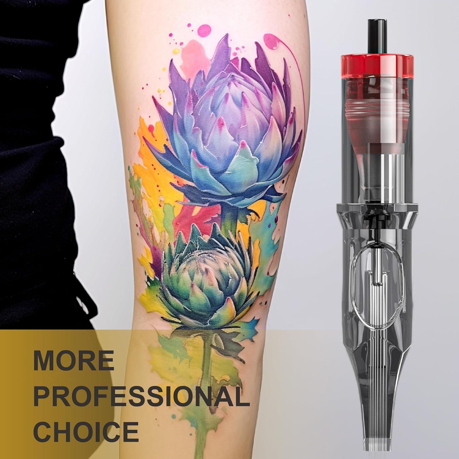 Agujas de Tatuaje Desechables Neebol 20pcs #12 Sombreado Redondo