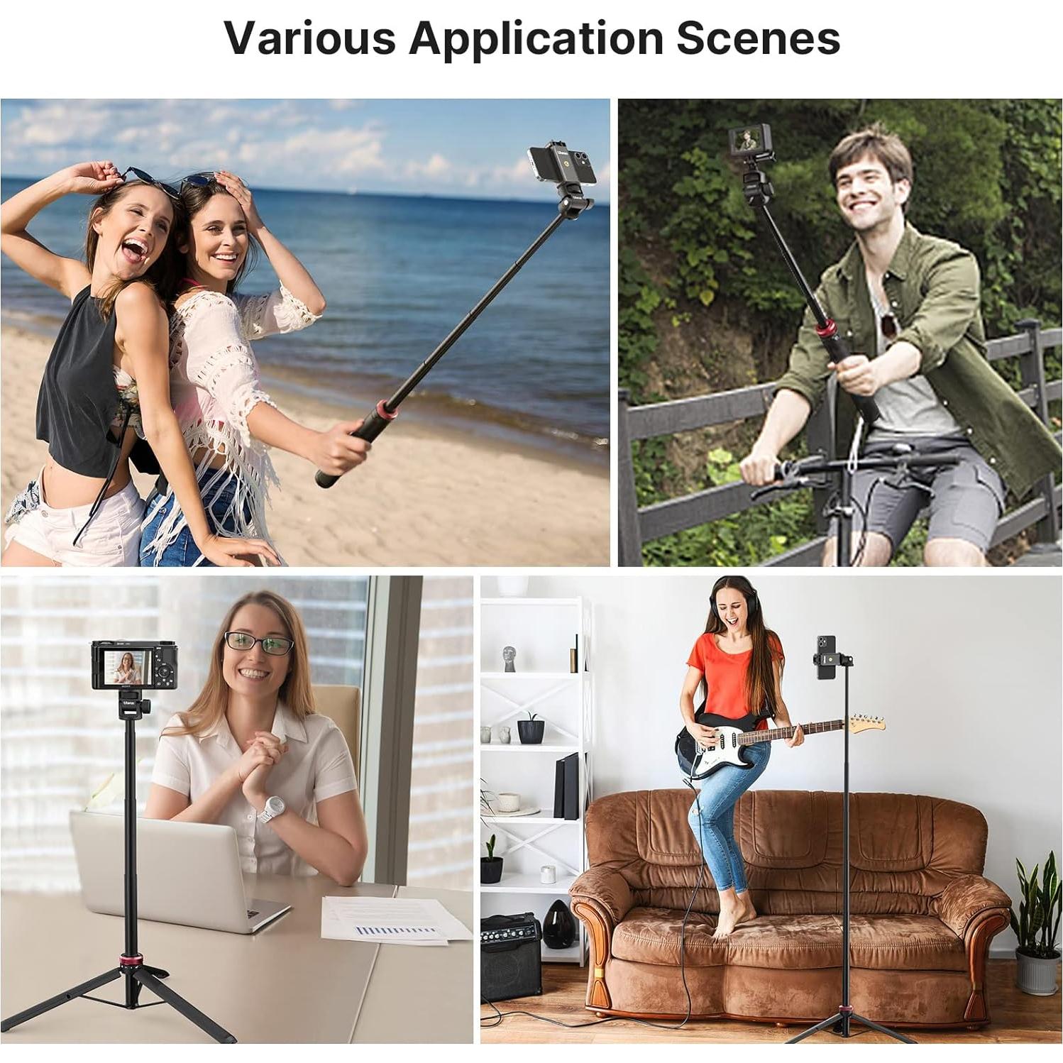 Palo de Selfie Extensible ULANZI MT-71 para GoPro y Smartphones