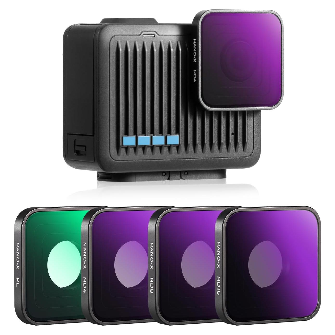 Juego de Filtros ND PL K&F Concept para GoPro Hero 4K