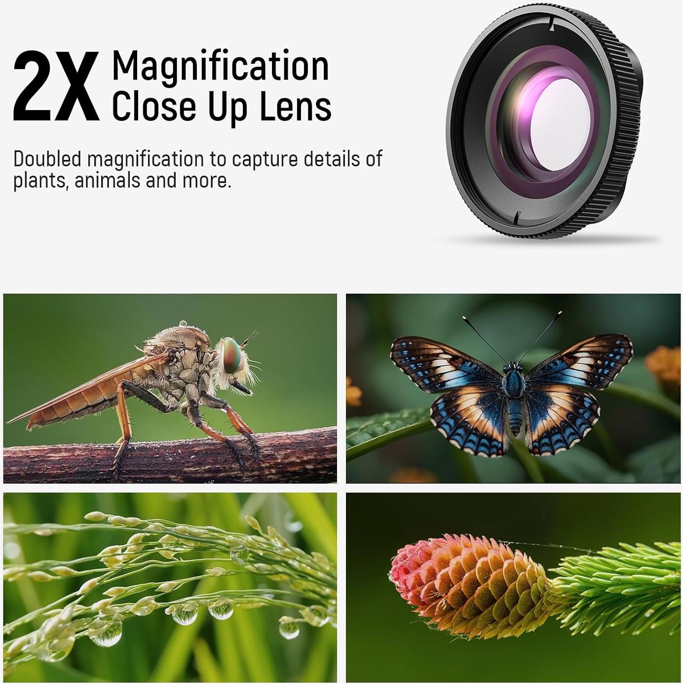 Lente de Magnificación 2X NEEWER para GoPro Hero 13-9