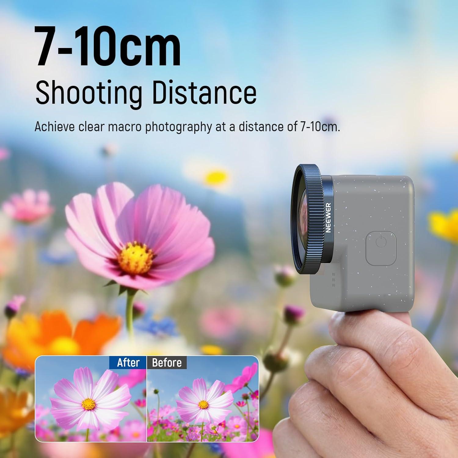 Lente de Magnificación 2X NEEWER para GoPro Hero 13-9