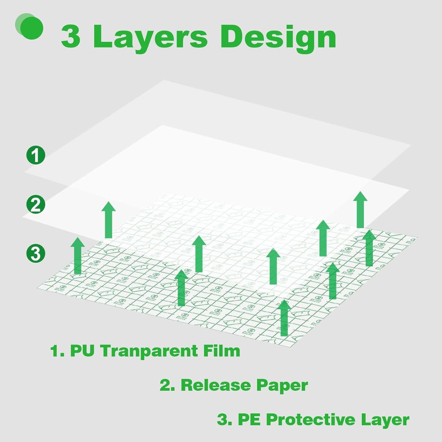 3 Rollos Vendaje Cuidado Tatuajes Jconly Impermeable 5.08-15.24cm