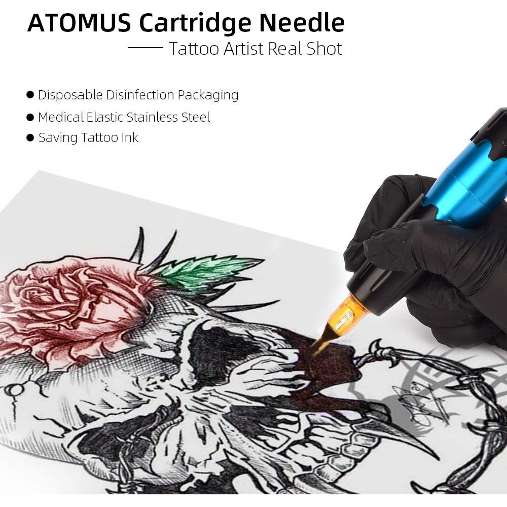 Agujas de Cartucho para Tatuaje ATOMUS 10pcs 11M1 Desechables