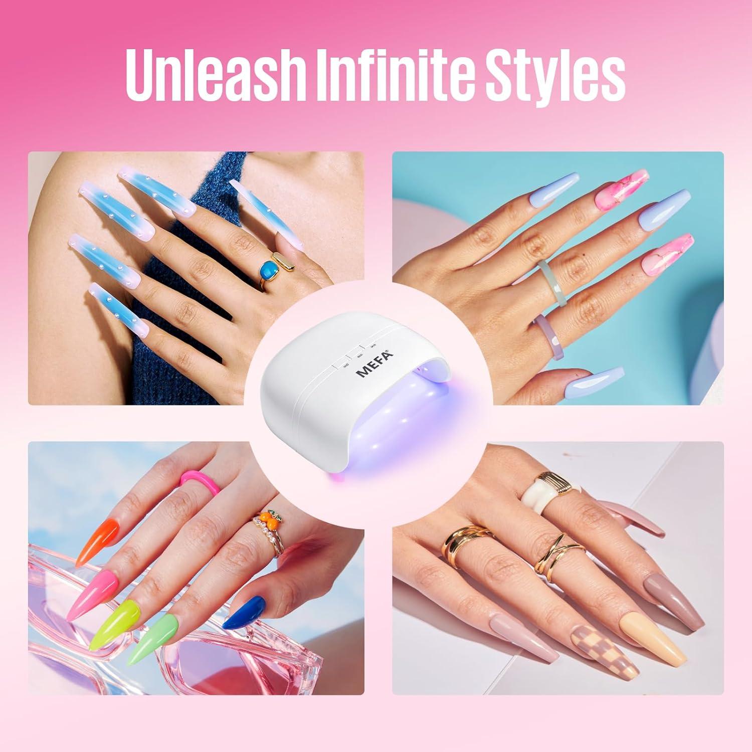 Lámpara UV Portátil MEFA 72W con 3 Temporizadores para Uñas