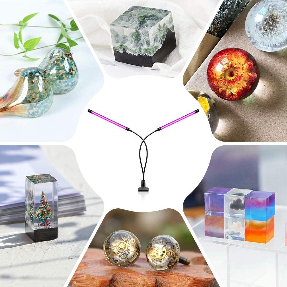 Lámpara UV Negra LED Doble Cabeza 20W YGS-Tech USB Ajustable