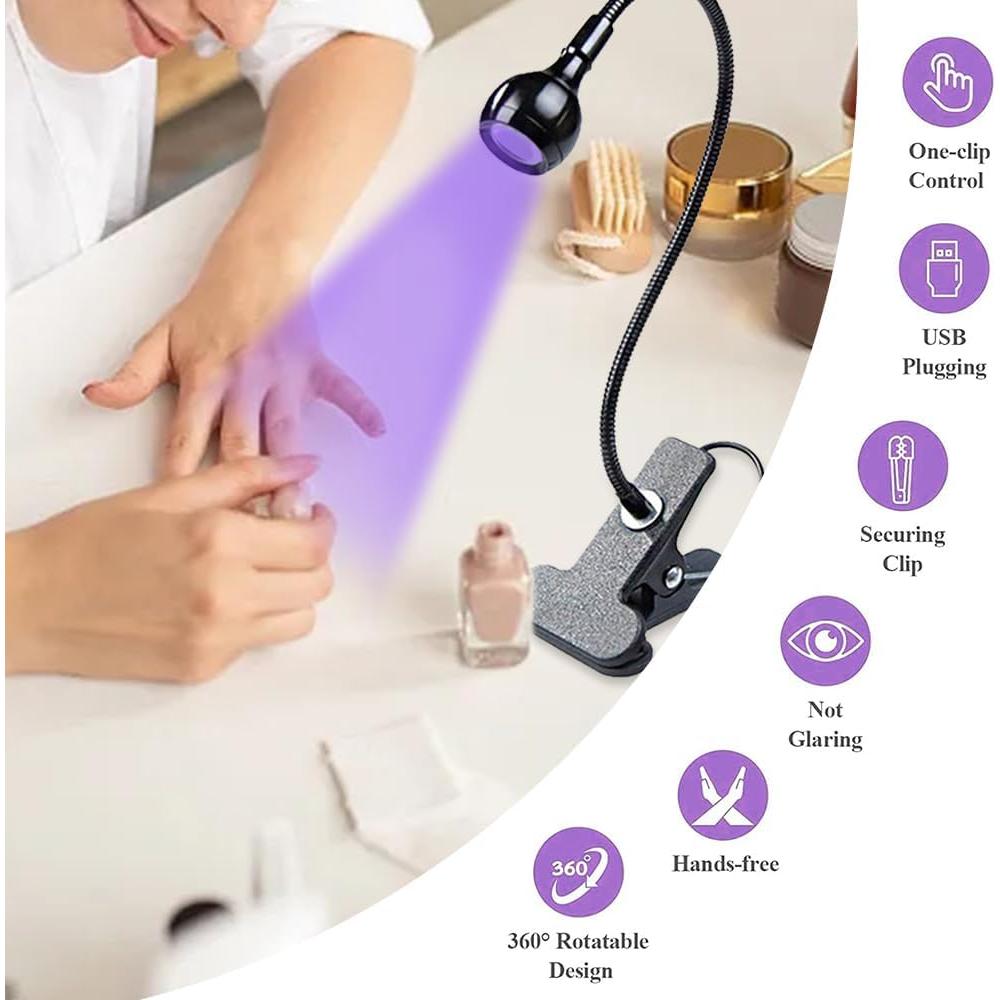 Lámpara LED UV de Curado 3W Bovmics para Uñas y Reparación Móvil