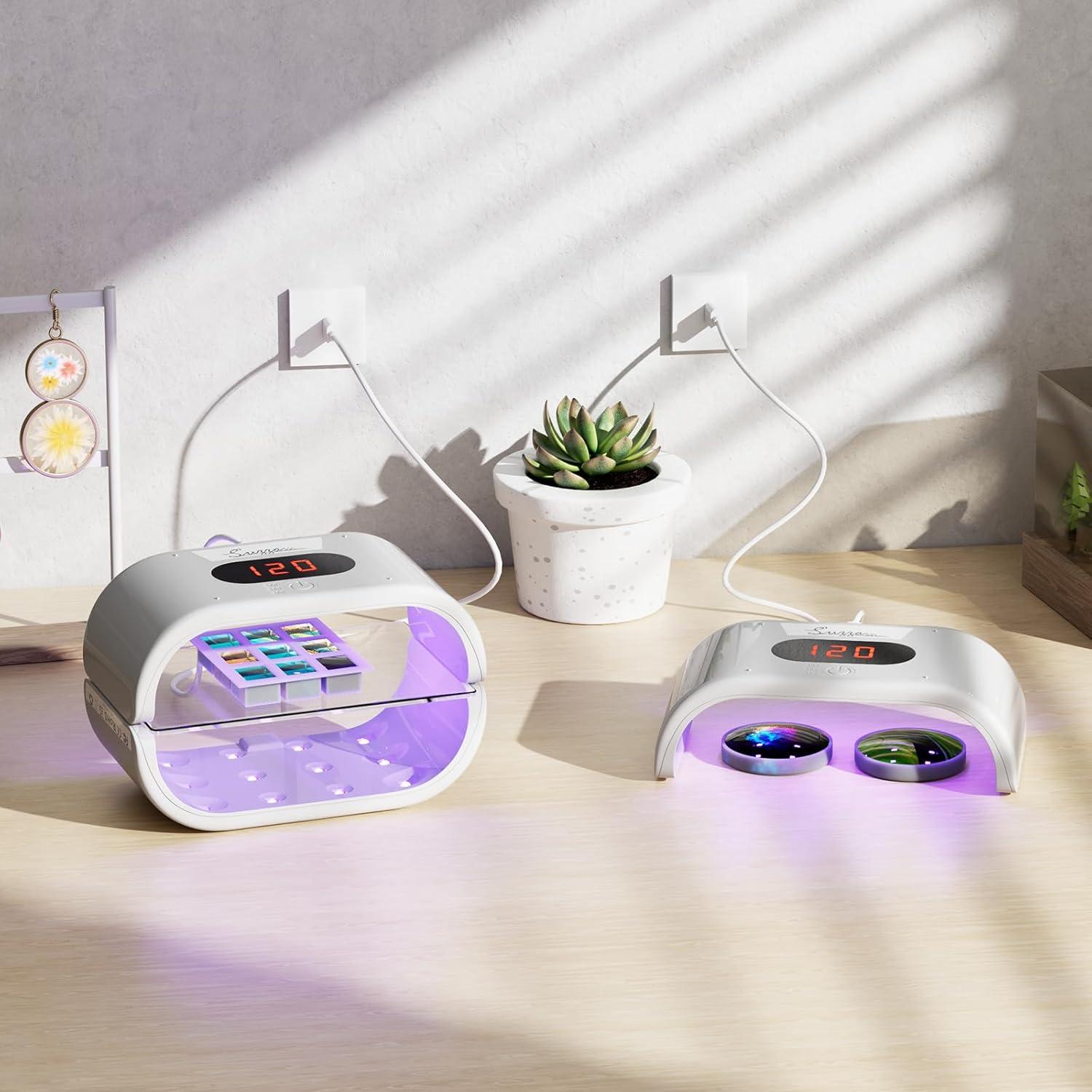 Luz UV para Resina Suzzam 36W Doble Cara 360° Pantalla Digital