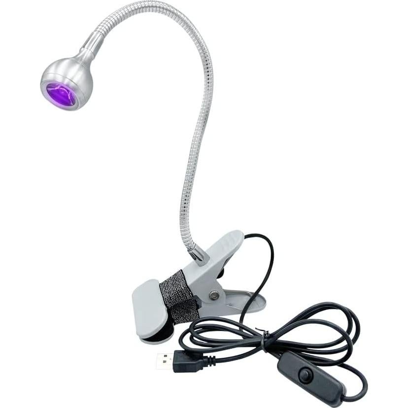 Lámpara UV Gooseneck 10" para Gel x Uñas - 5V USB