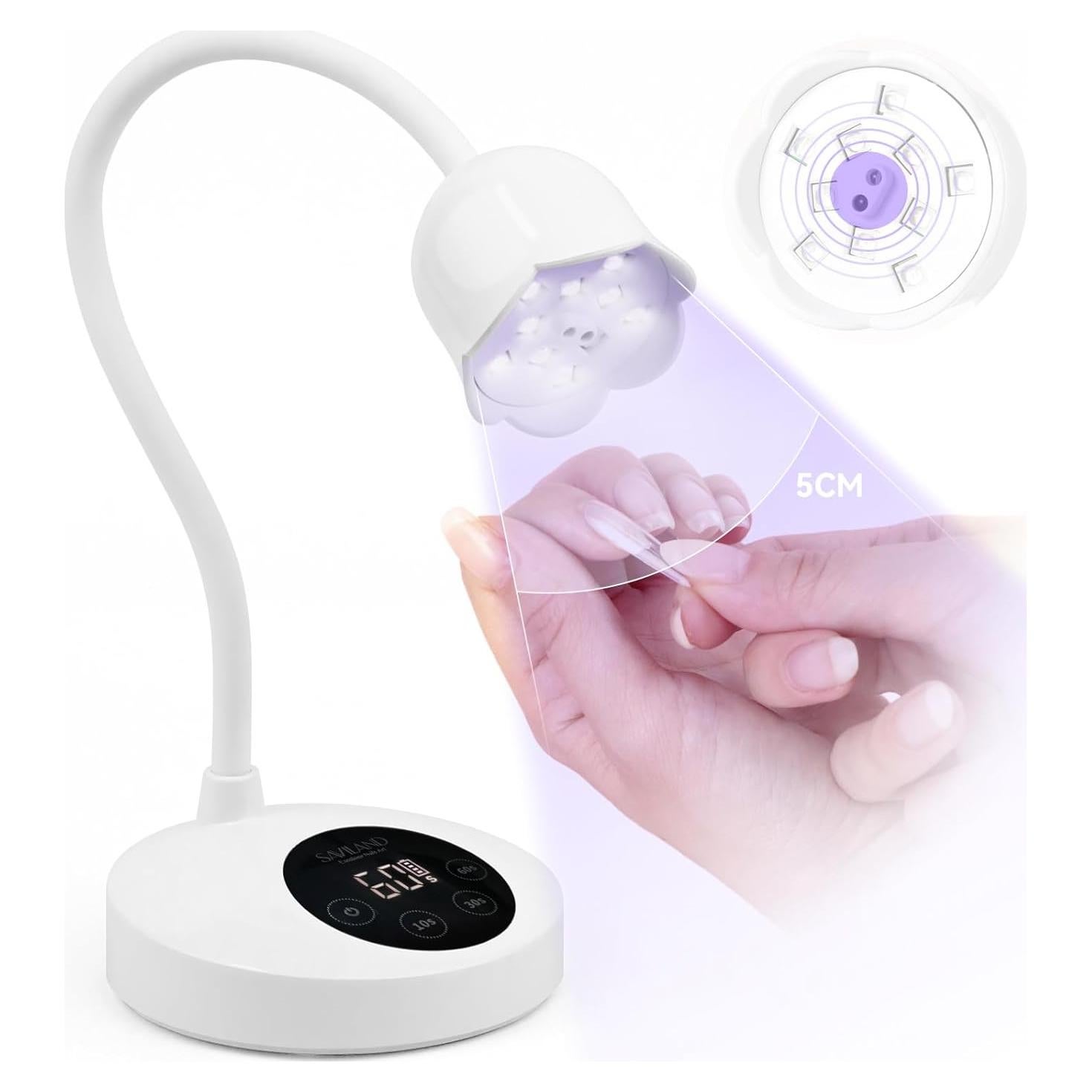 Lámpara de Uñas Inalámbrica SAVILAND 30W LED Recargable