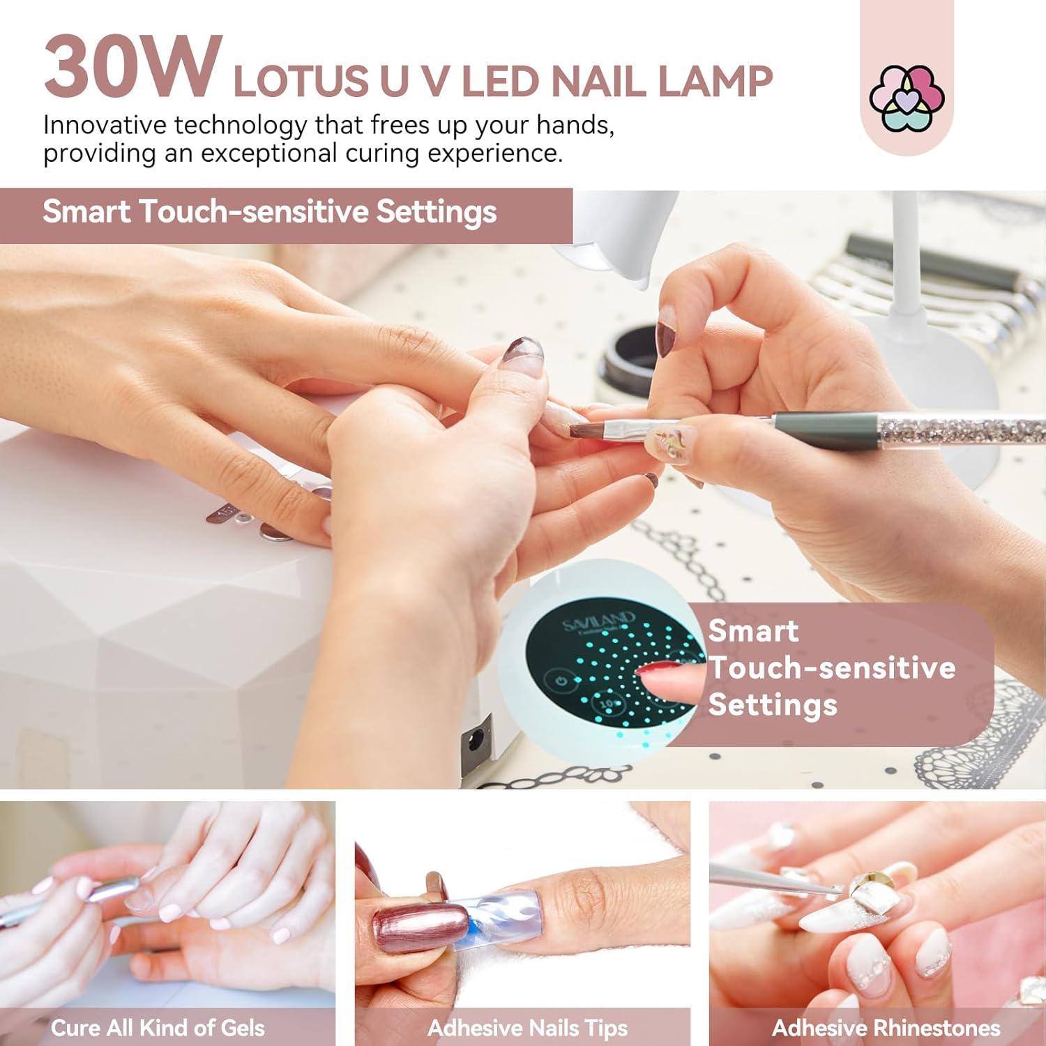 Lámpara de Uñas Inalámbrica SAVILAND 30W LED Recargable