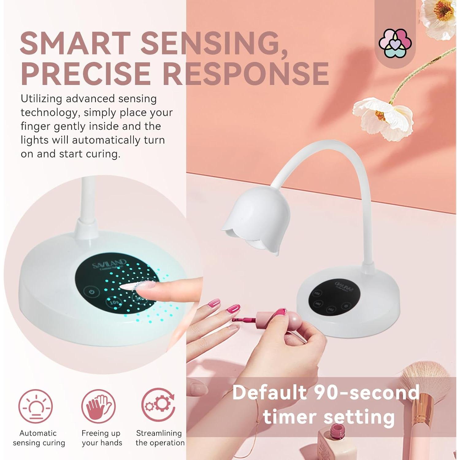 Lámpara de Uñas Inalámbrica SAVILAND 30W LED Recargable