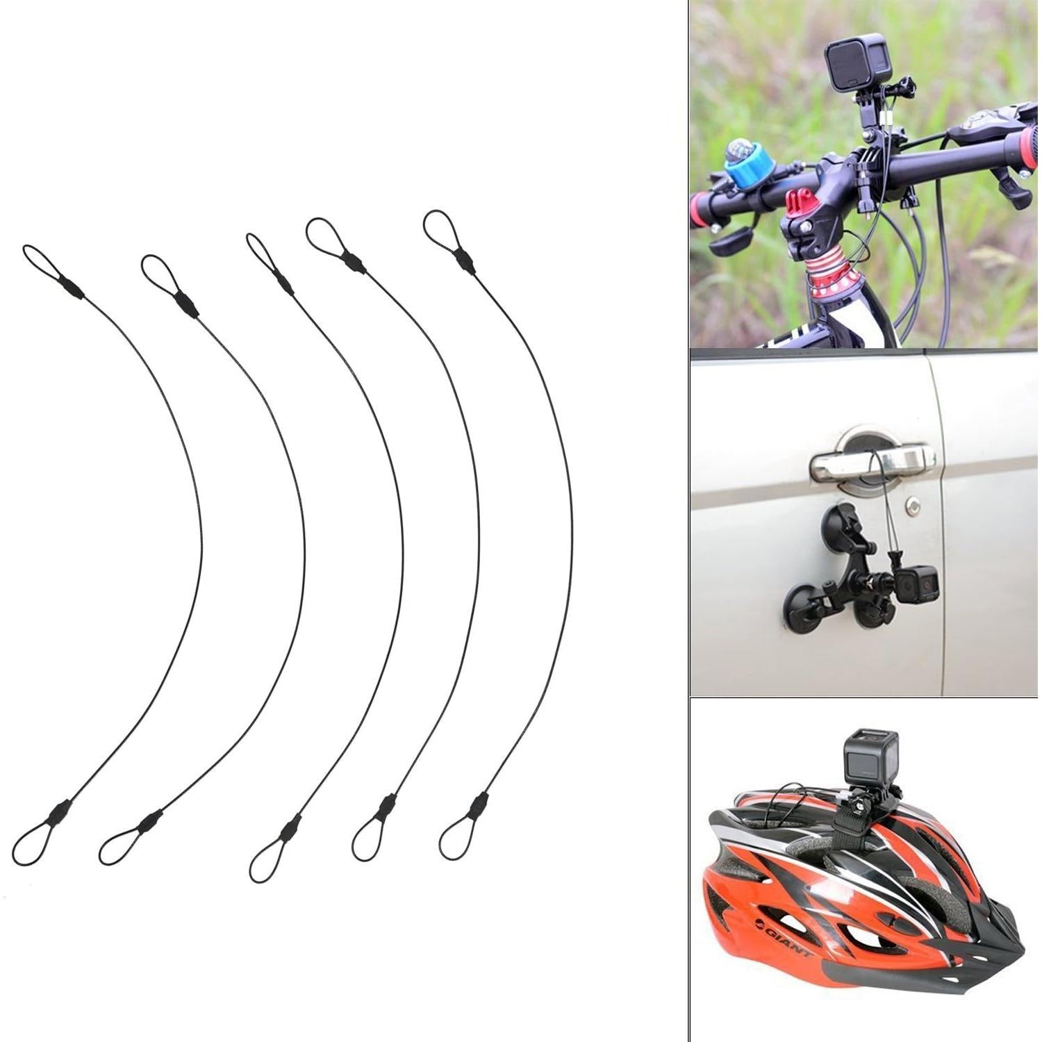 Tether de Acero SIOTI 5PCS 30.48cm para Cámaras GoPro