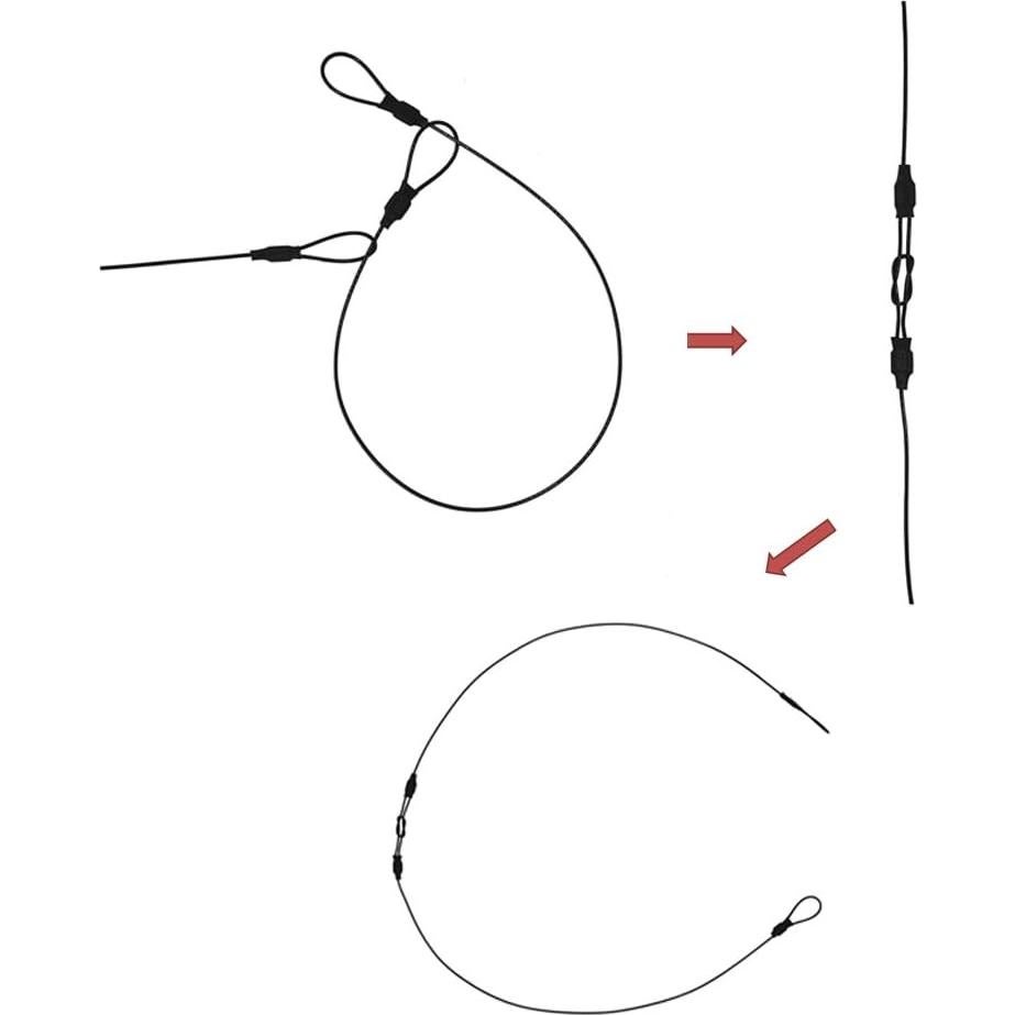 Tether de Acero SIOTI 5PCS 30.48cm para Cámaras GoPro