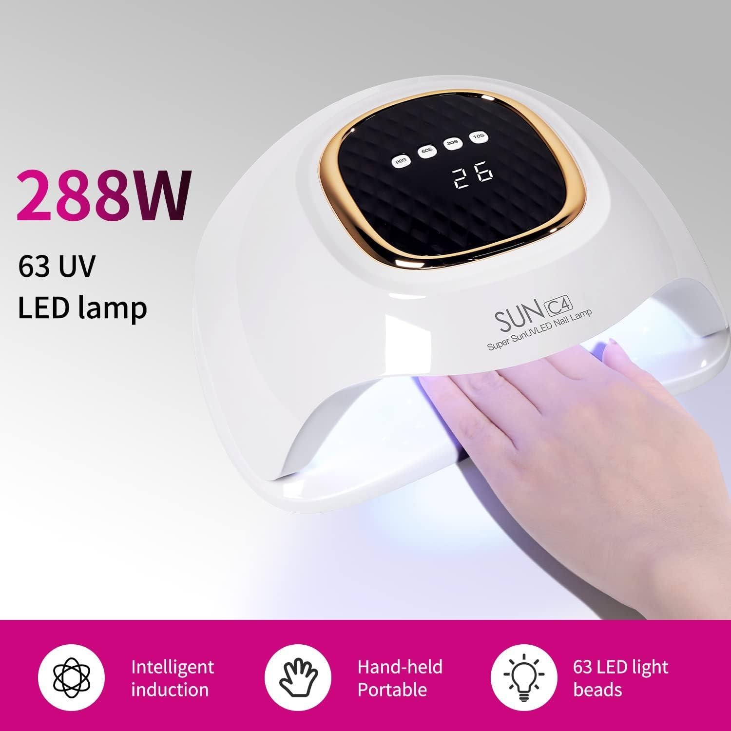 Lámpara de Uñas UV LED Mirage Layon SUNC1 22.9x21.2cm