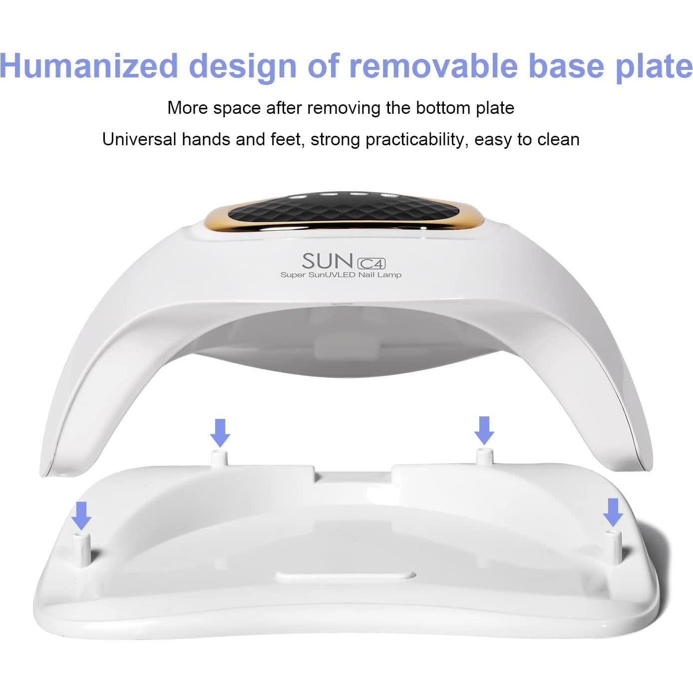 Lámpara de Uñas UV LED Mirage Layon SUNC1 22.9x21.2cm