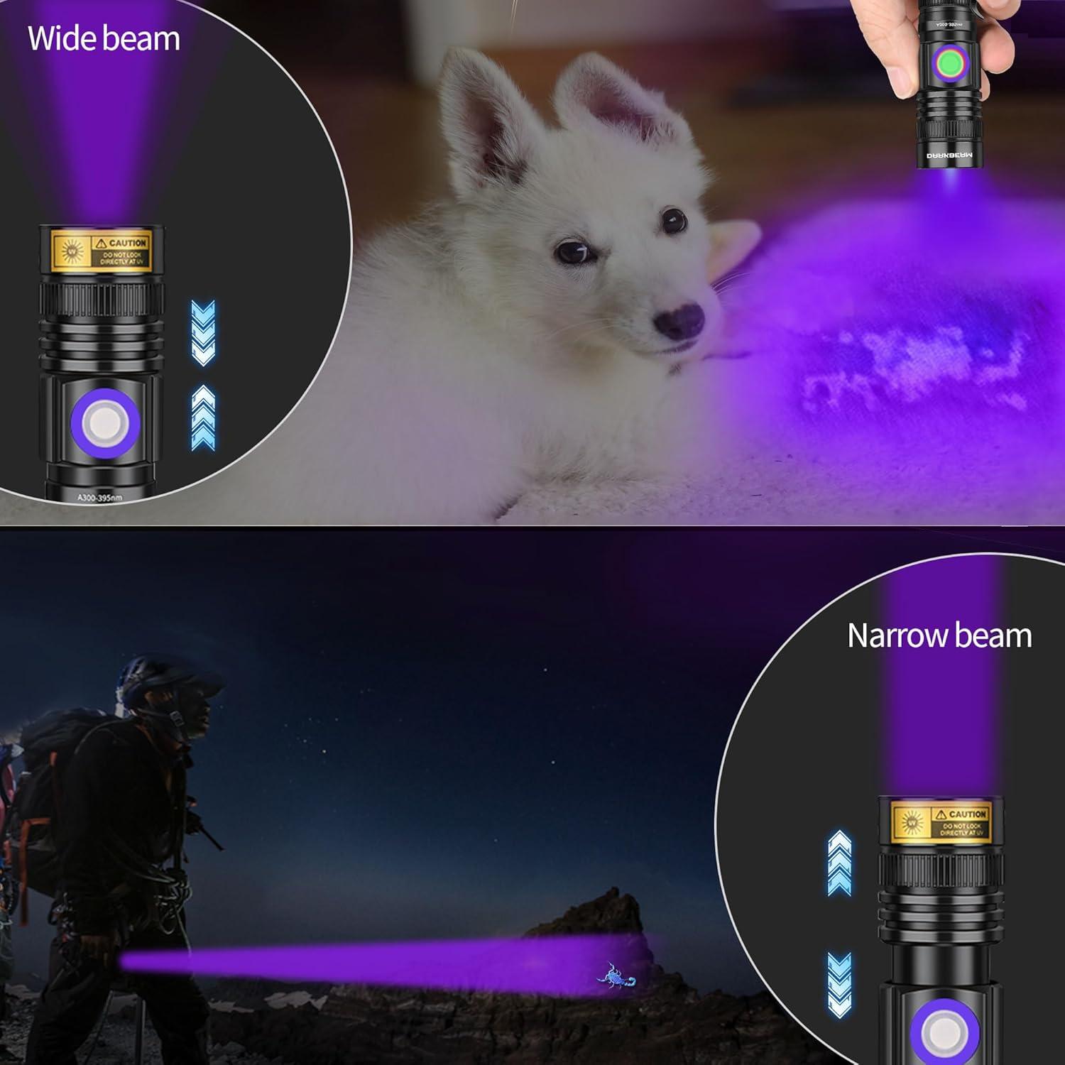 Linterna UV DARKBEAM A300 395nm Recargable USB 10W