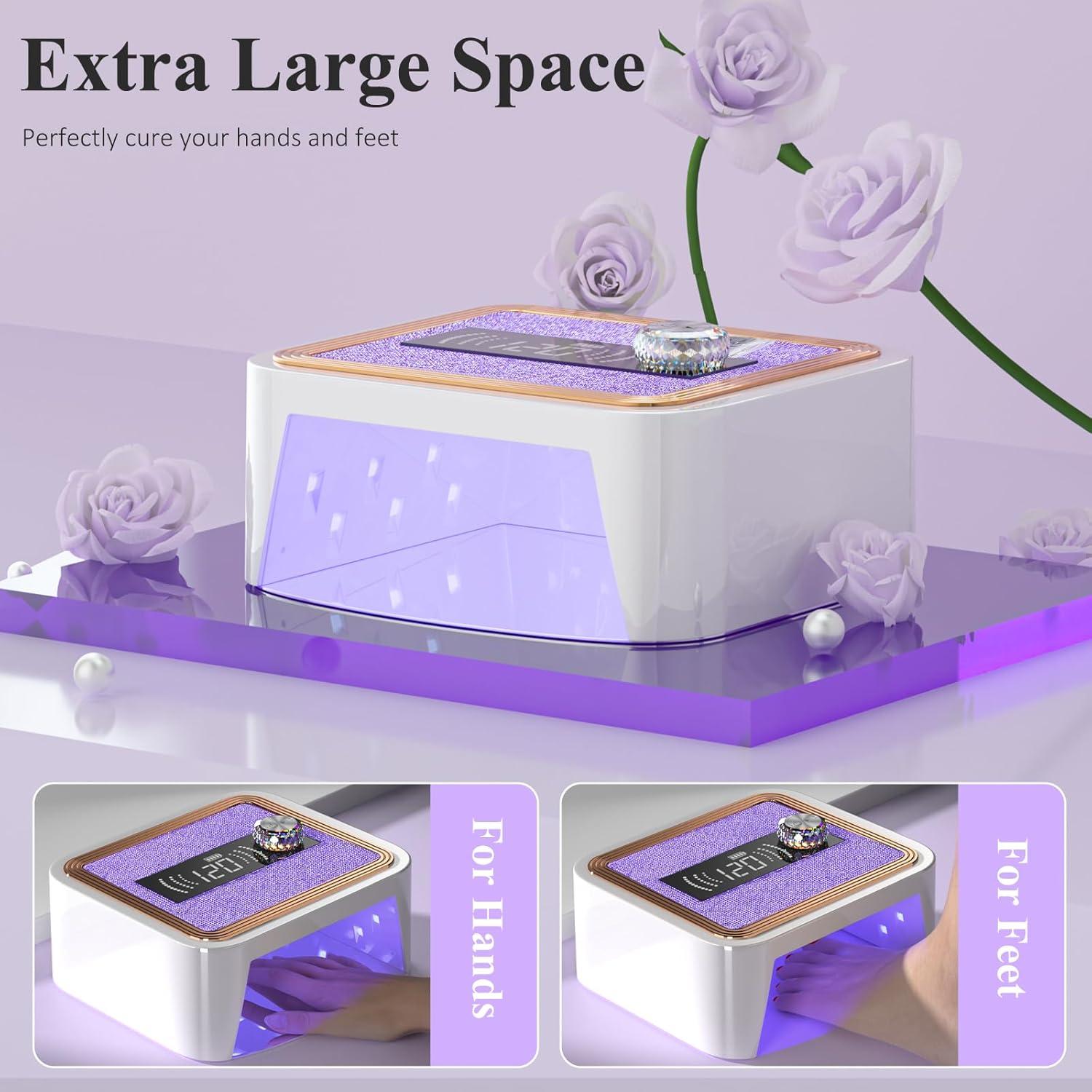 Lámpara UV Recargable TCHMCITY 288W Inalámbrica con LCD