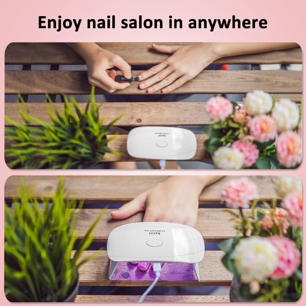 Lámpara LED UV para Uñas Sazzi UNL24, 24W, Portátil