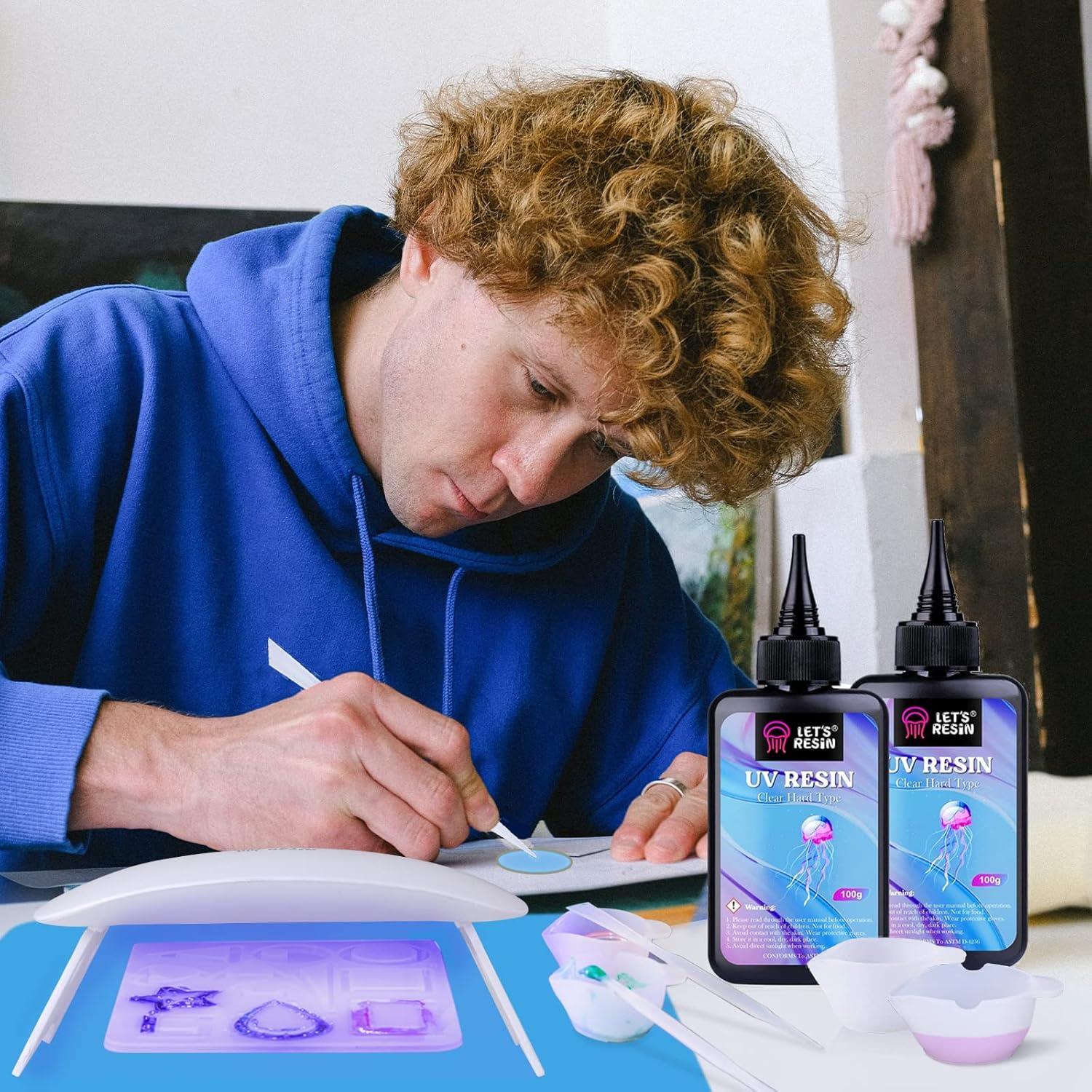 Lámpara UV Mini LET'S RESIN 36W Portátil 84g para Resina