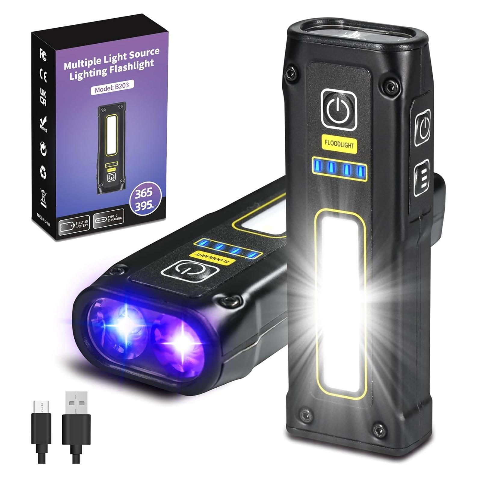 Linterna UV DARKBEAM B203 Recargable USB C Mini 10cm