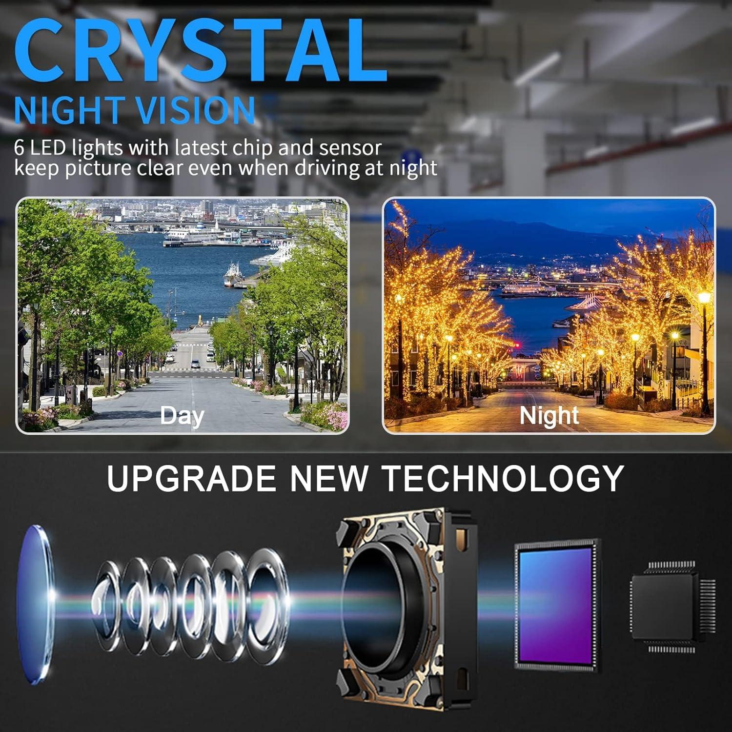 Cámara de Respaldo HD Rohent N11 - 170° Ángulo Amplio, IP69K