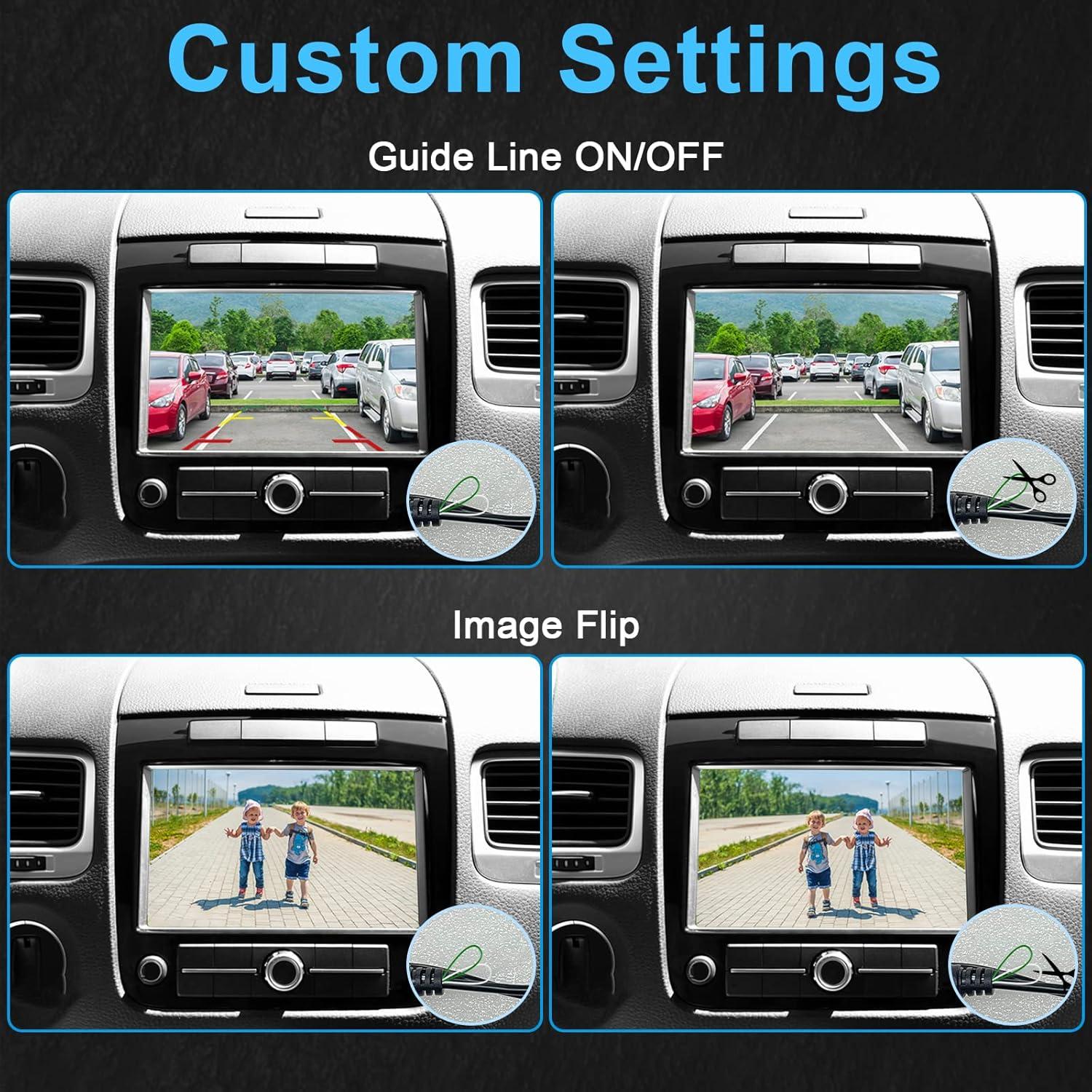 Cámara de Respaldo HD 1080P Rohent N11 - Visión Nocturna 170°
