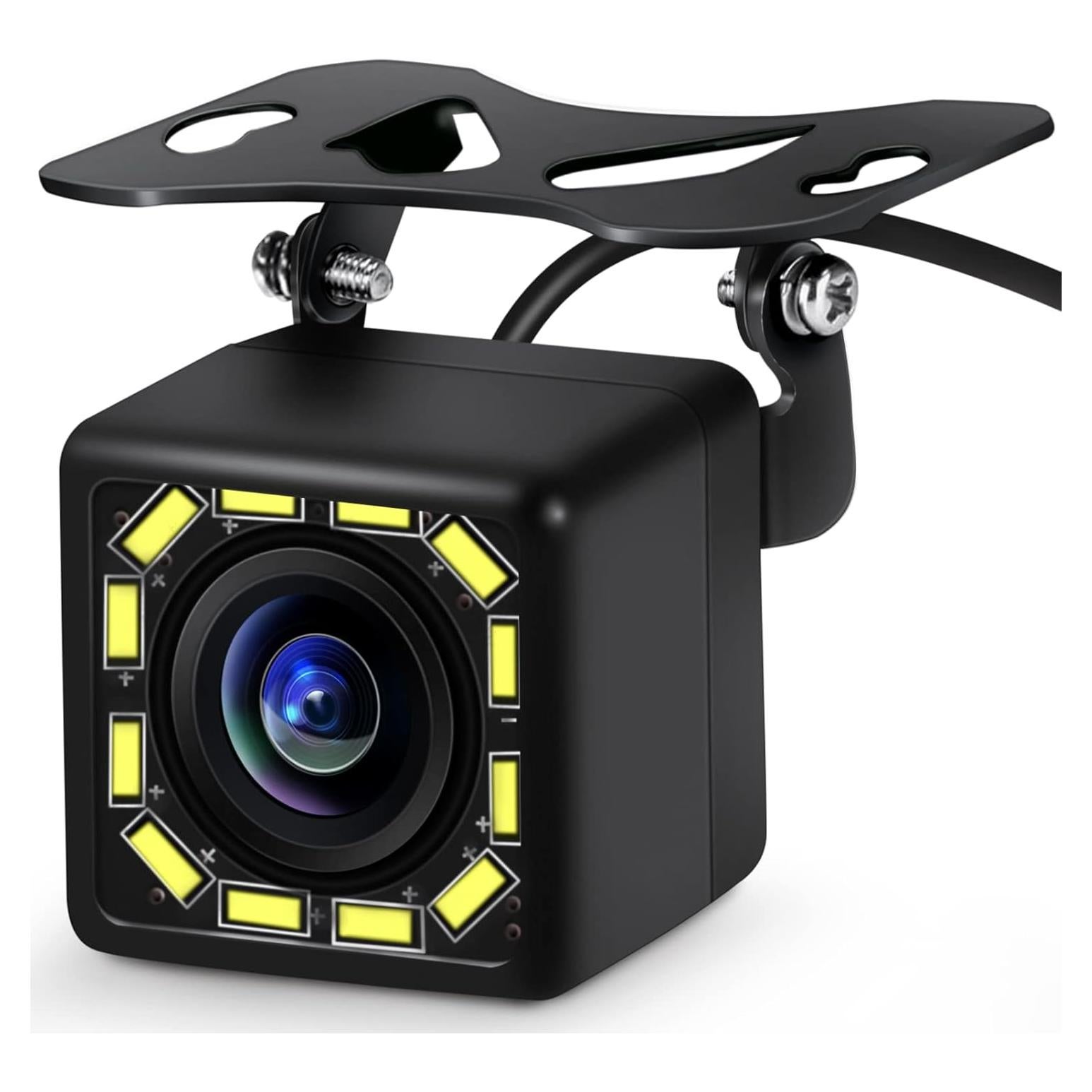 Cámara de visión trasera HD EKAT 170° con 12 LED nocturna