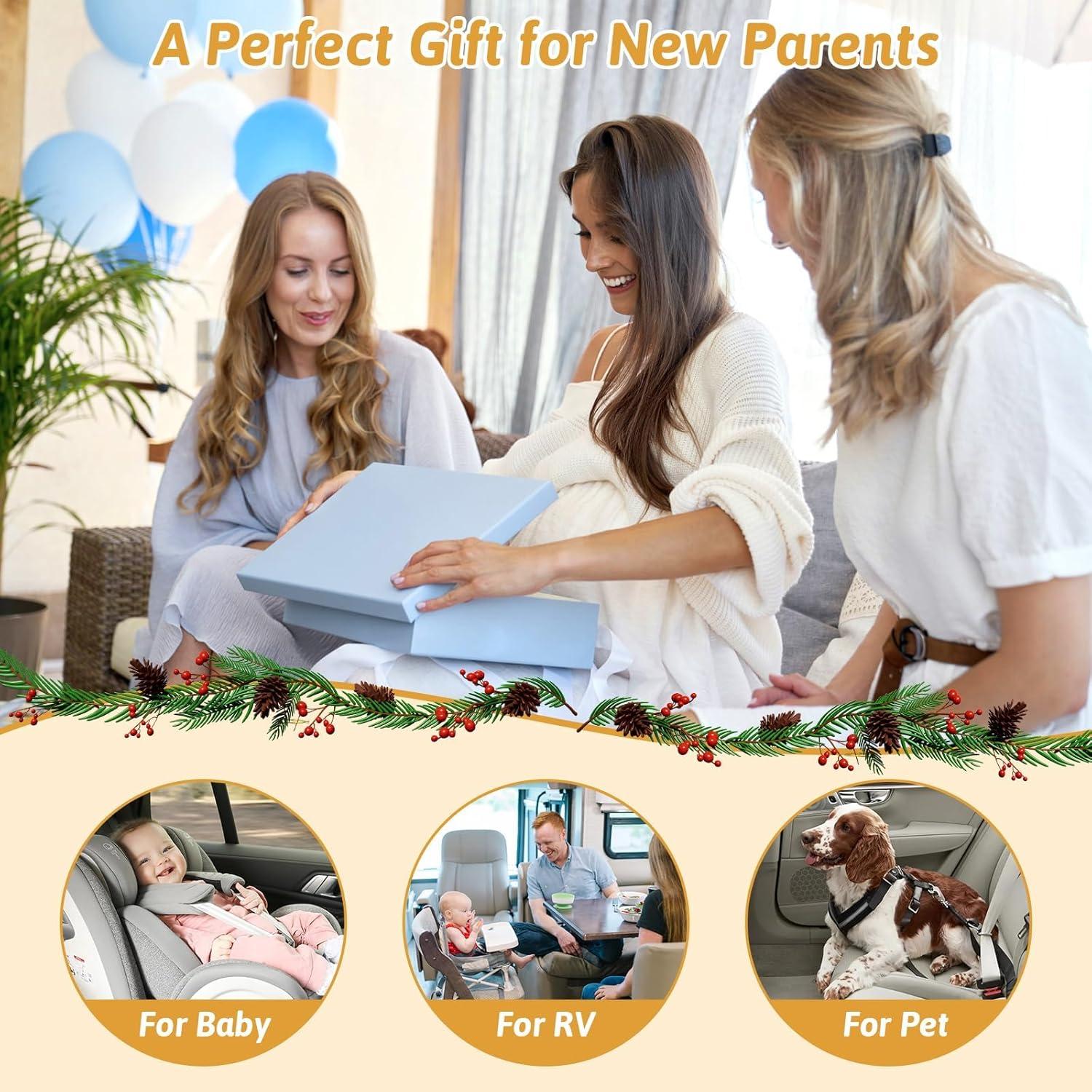 Cámara para Bebés en el Coche HD 1080P Wkzay - 150° Ángulo