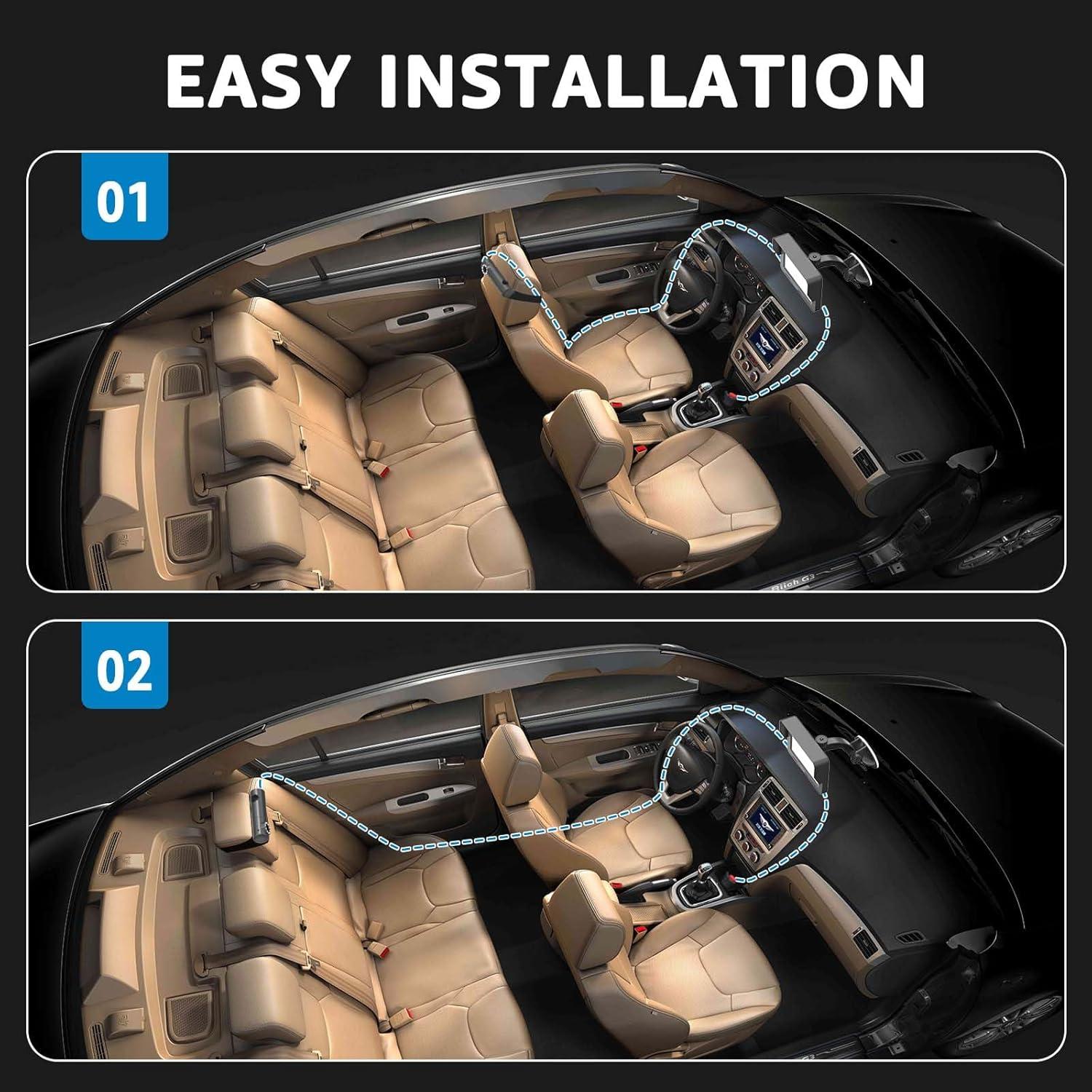 Cámara de Auto para Bebés GROWNSY 4.3" HD con Visión Nocturna