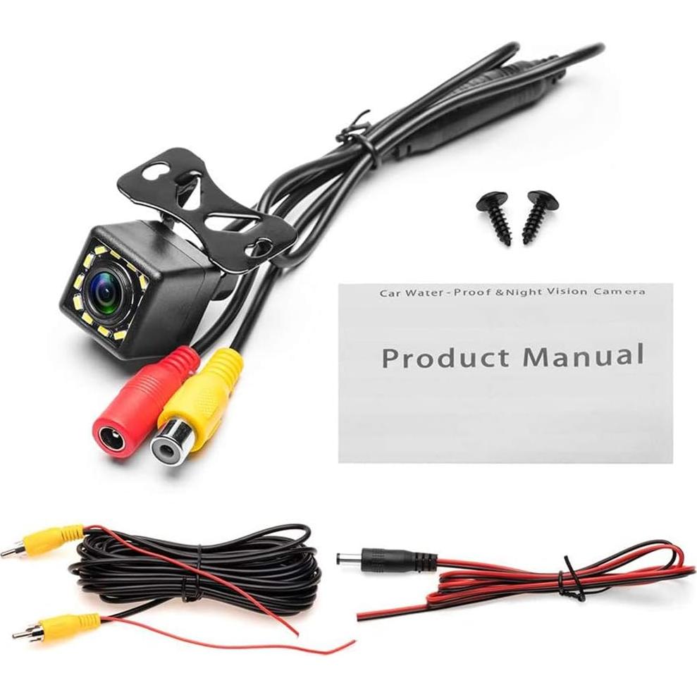 Cámara de Respaldo CAMECHO LED 170° Impermeable Visión Nocturna