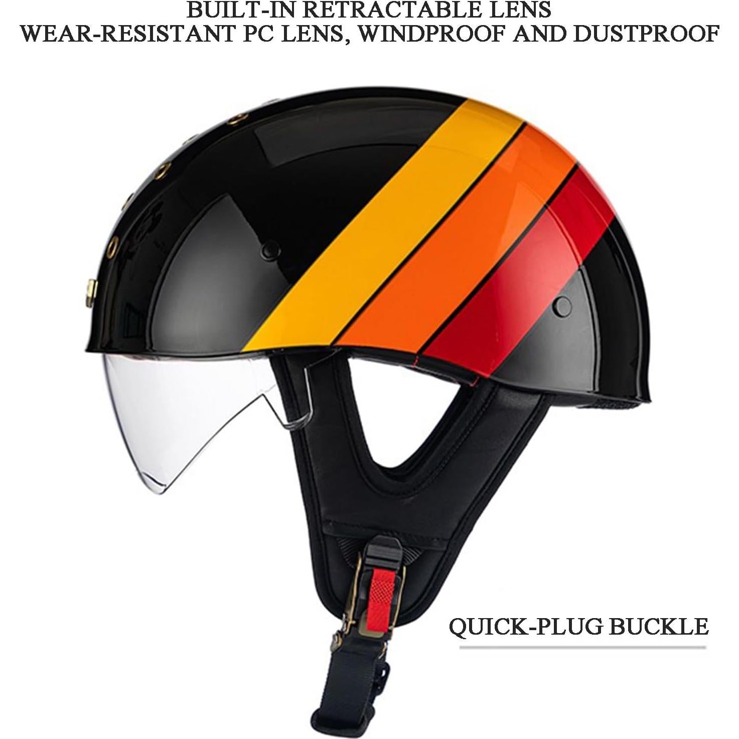 Casco Jet MDXDKJ Unisex ABS ECE DOT 57-64 cm