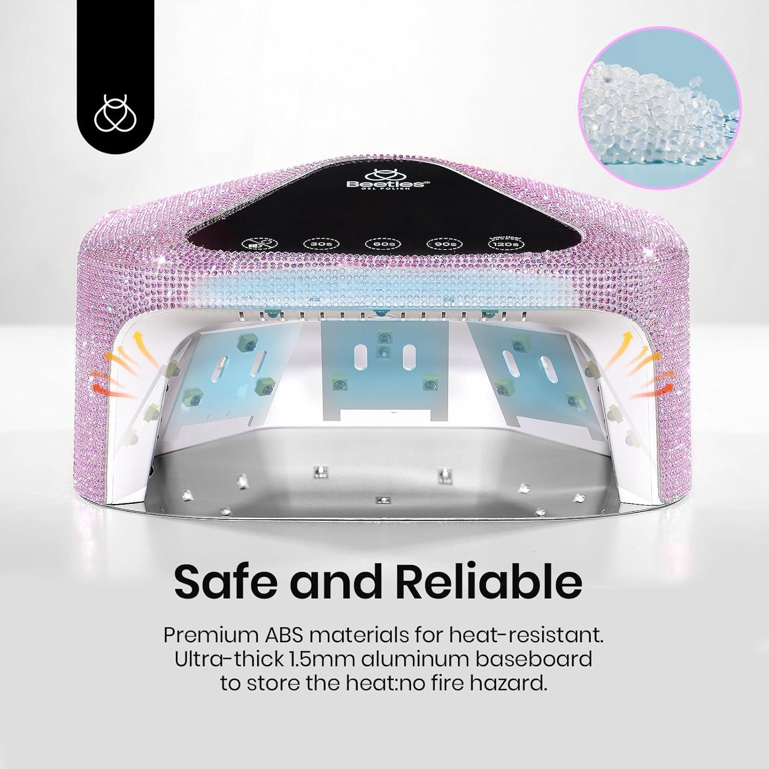 Lámpara UV Recargable Beetles con Rhinestones 4 Modos 1.41kg