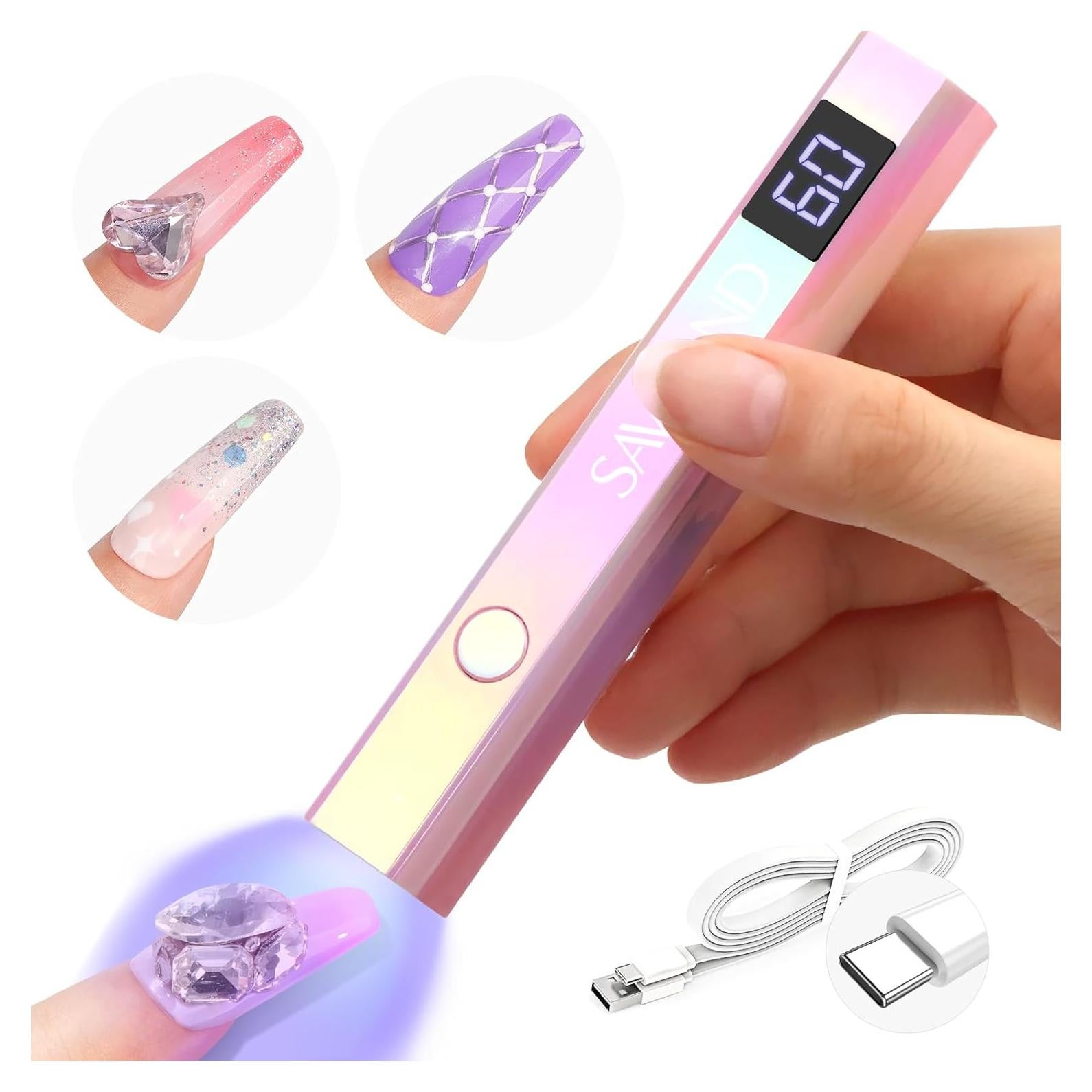 Luz UV de Mano SAVILAND 12W con Temporizador y Pantalla LCD