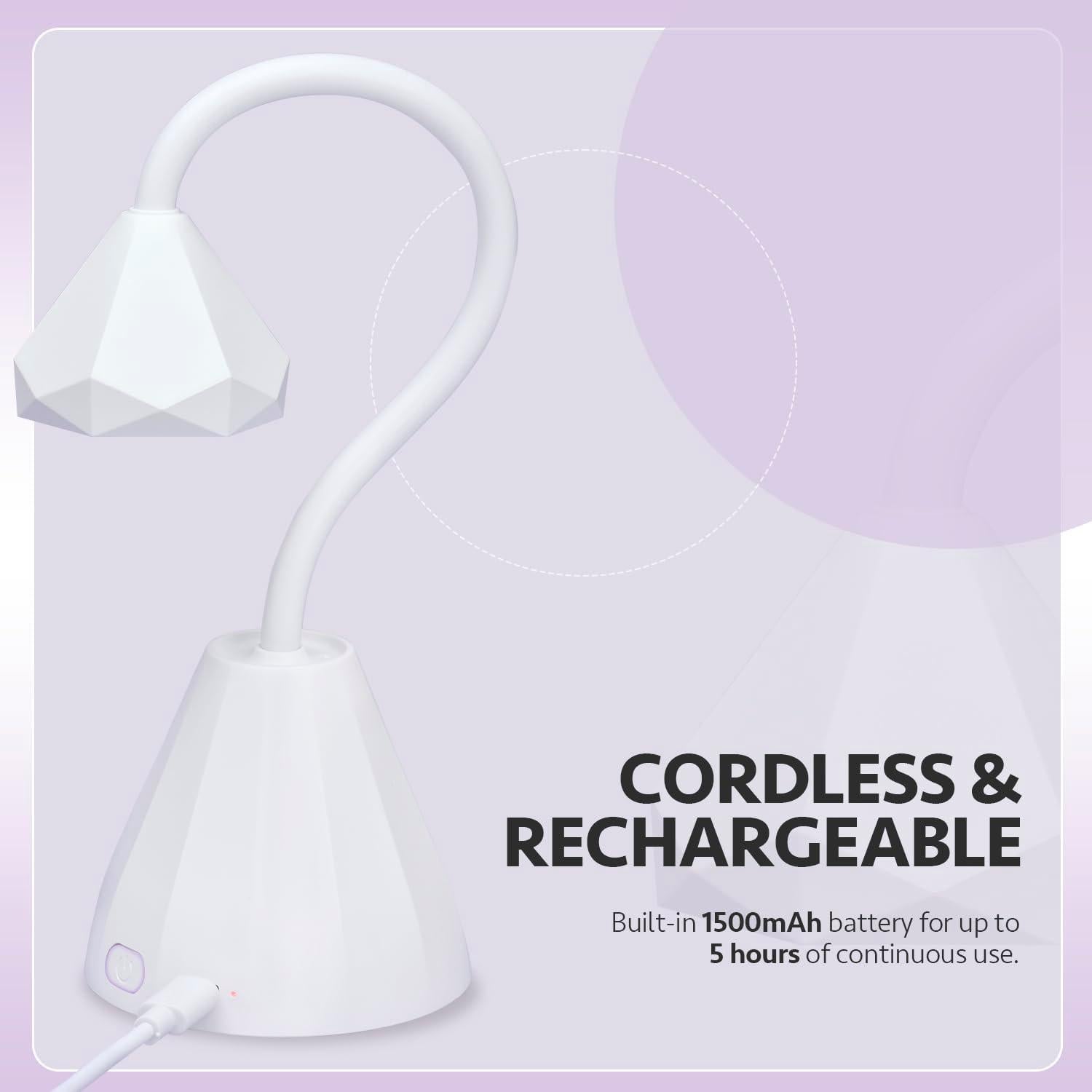 Lámpara de Uñas Inalámbrica GAOY Omin-Cure UV 9 LED 230g