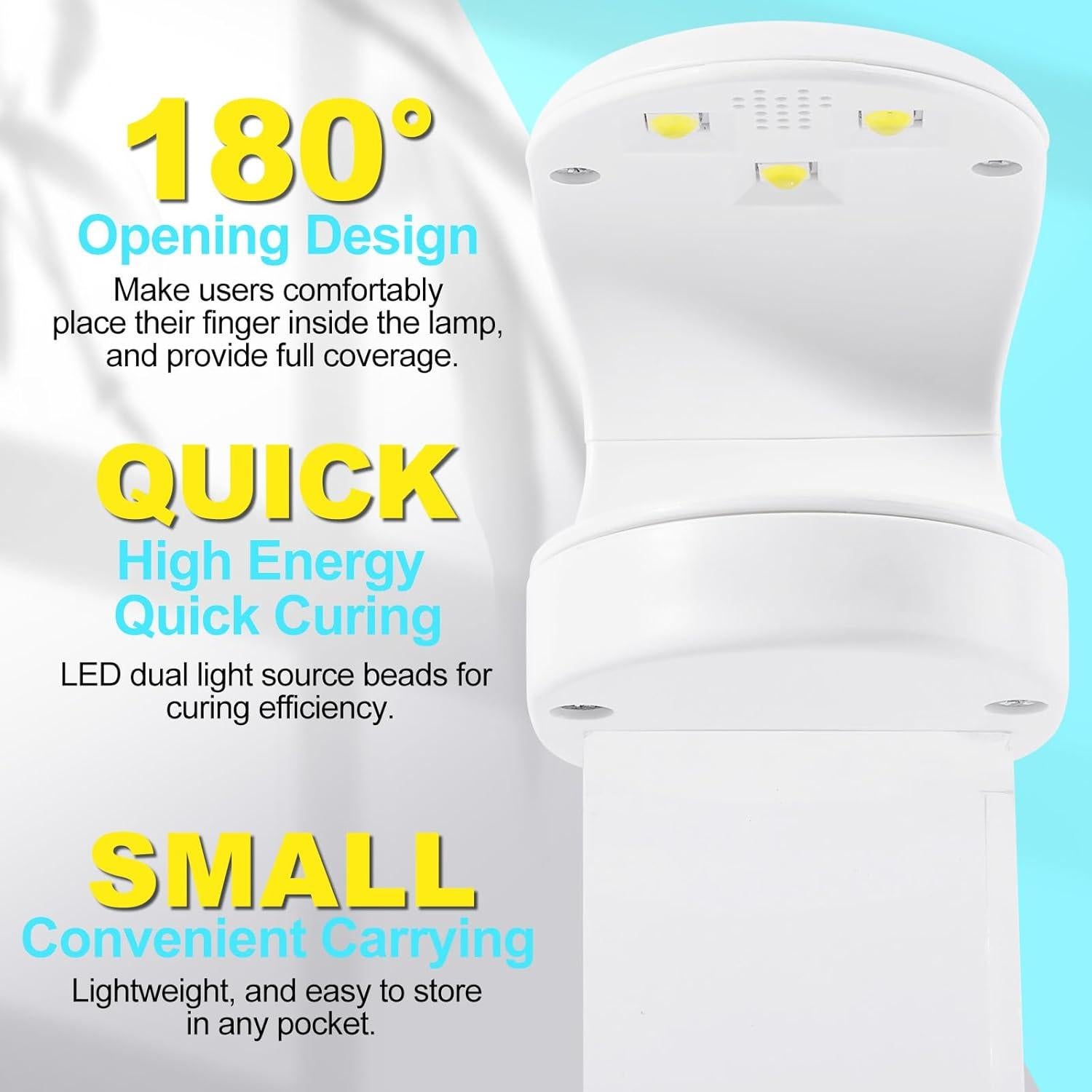 Mini Lámpara de Uñas UV/LED NXJ INFILILA 16W Portátil