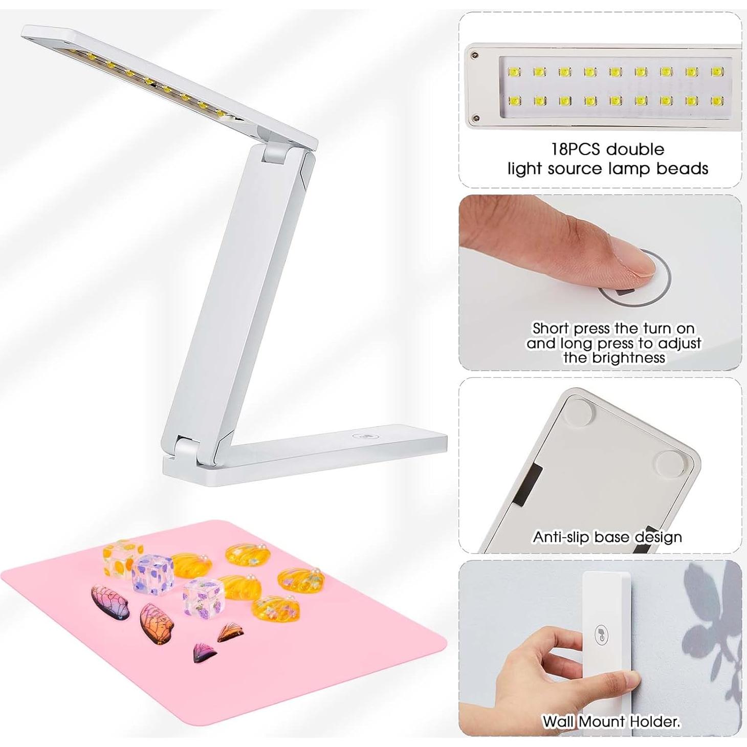 Luz UV Plegable VIHOSE para Curado de Resina con Almohadilla