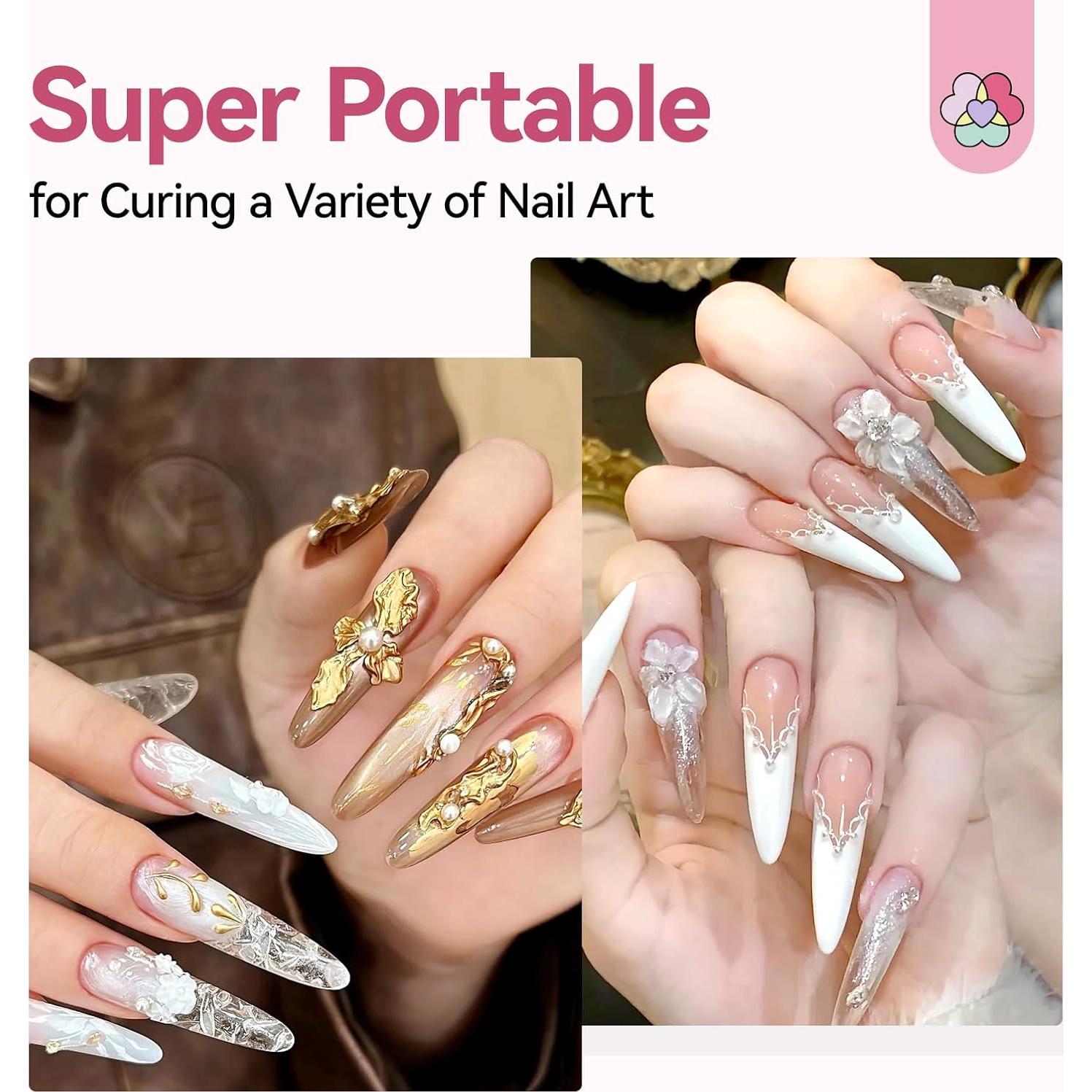 Lámpara UV LED Saviland SSPro X 12W Rosa Plegable 2 Temporizadores