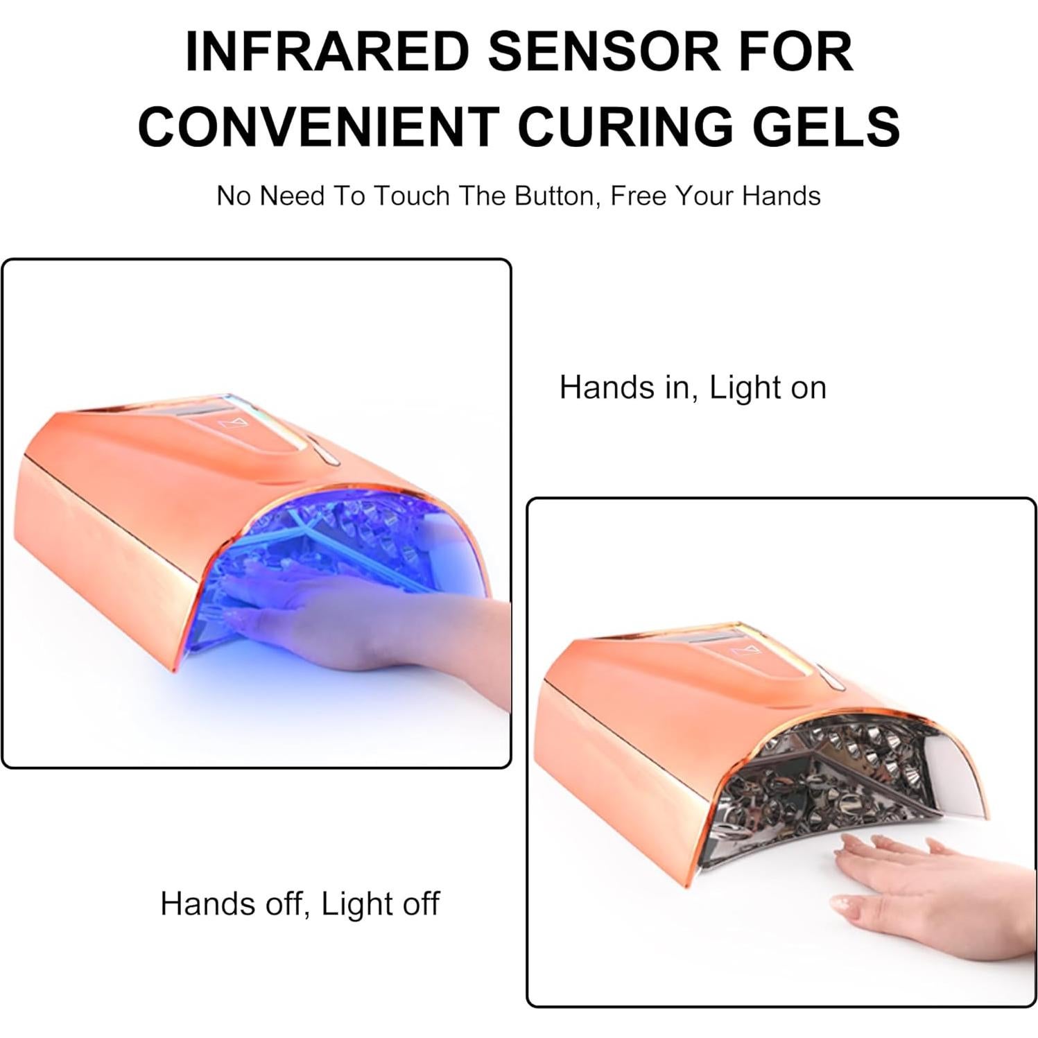 Lámpara de Uñas UV/LED M Crystal Cure 128W Inalámbrica