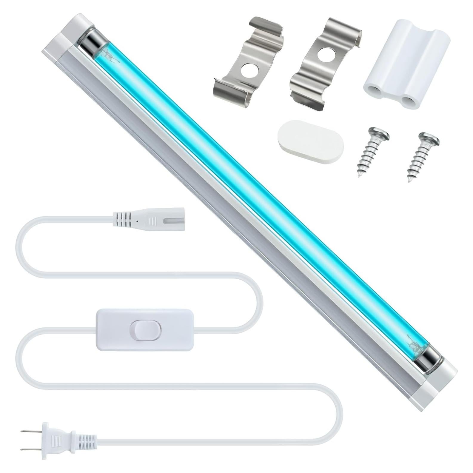 Lámpara Germicida UVC Qualirey 8W con Ozono 110V - Desinfección