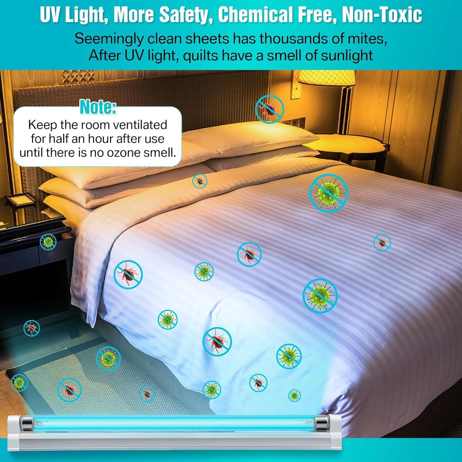 Lámpara Germicida UVC Qualirey 8W con Ozono 110V - Desinfección