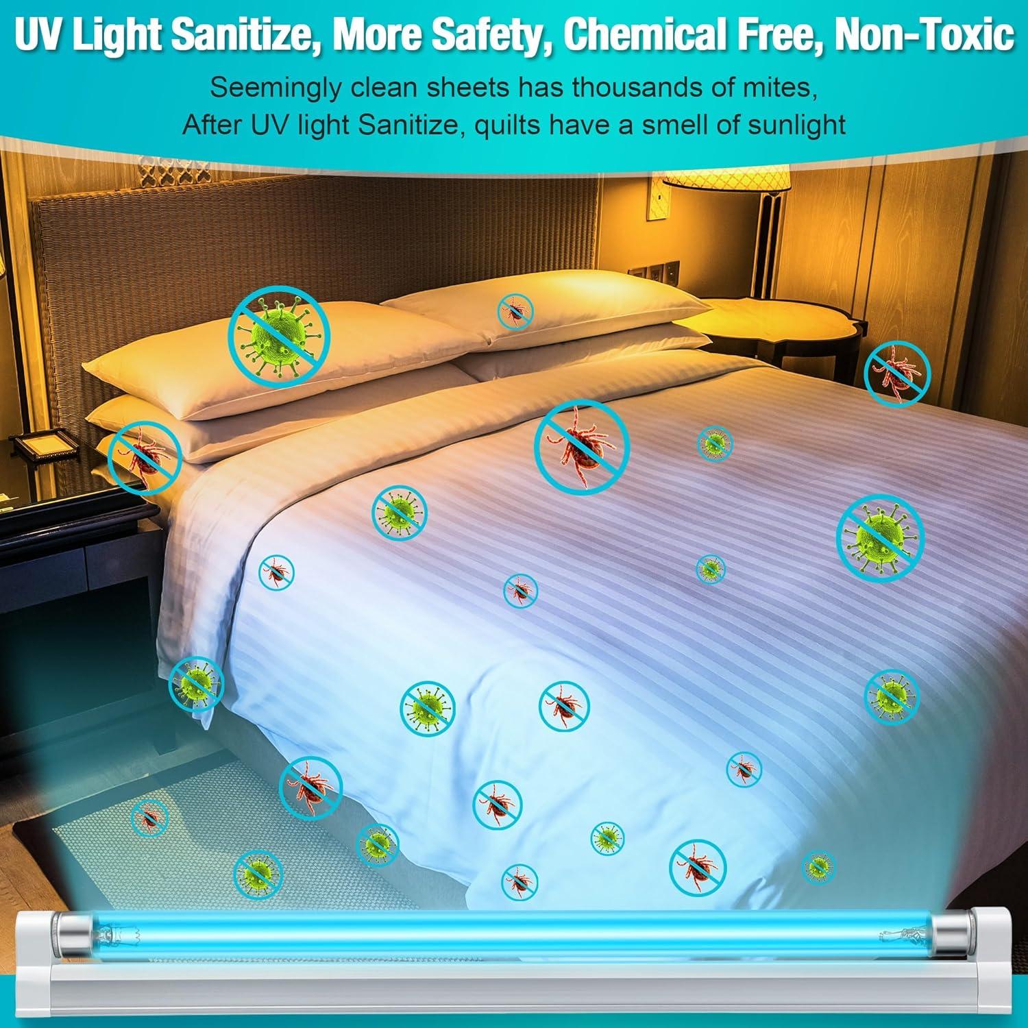 Lámpara UV Germicida Qualirey 8W Libre de Ozono 253.7nm