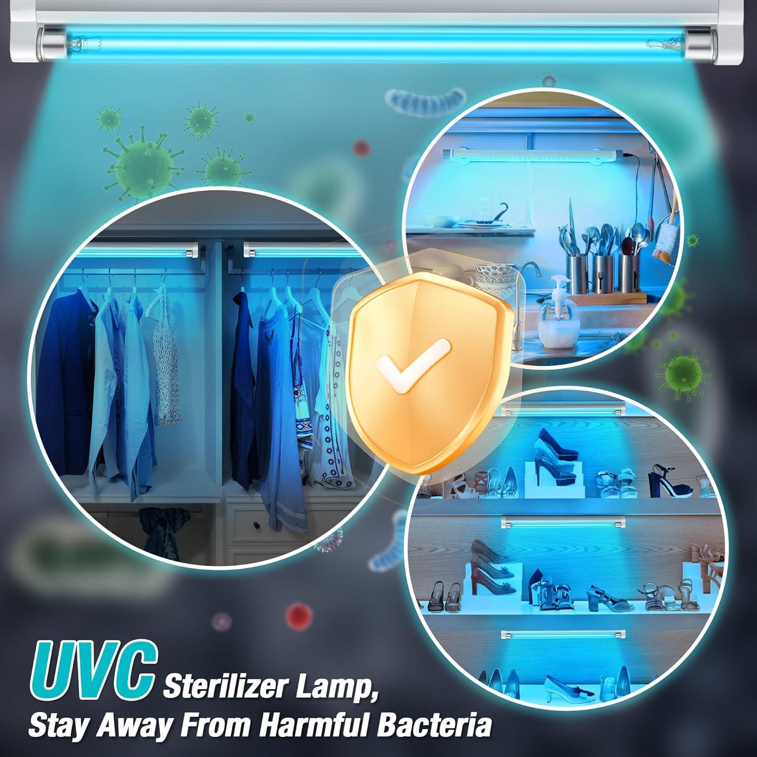 Lámpara UV Germicida Qualirey 8W Libre de Ozono 253.7nm