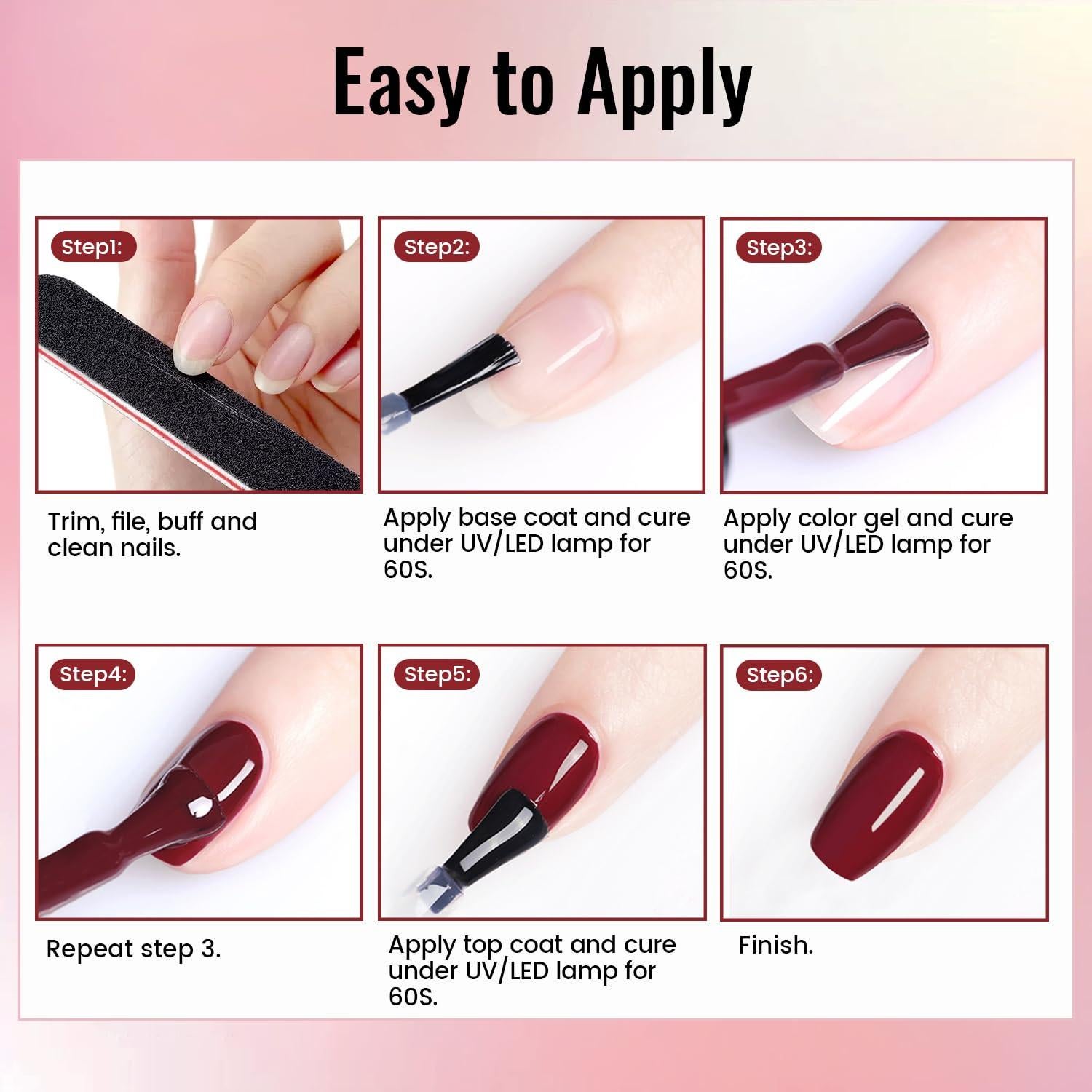 Kit de Esmalte de Uñas JODSONE 32 Colores con Luz UV