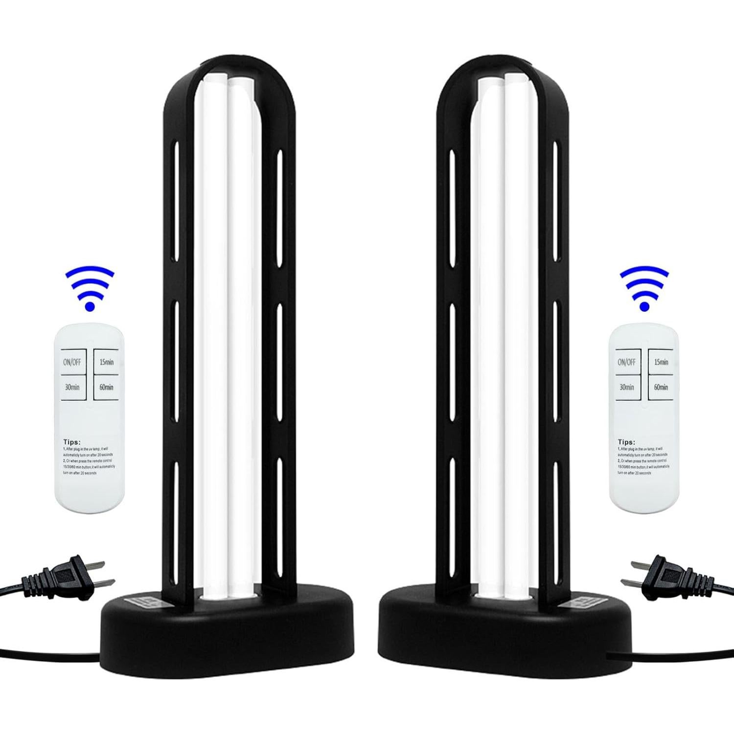 Luz UVC Desinfectante 2x38W MTP con Temporizador 15/30/60 min