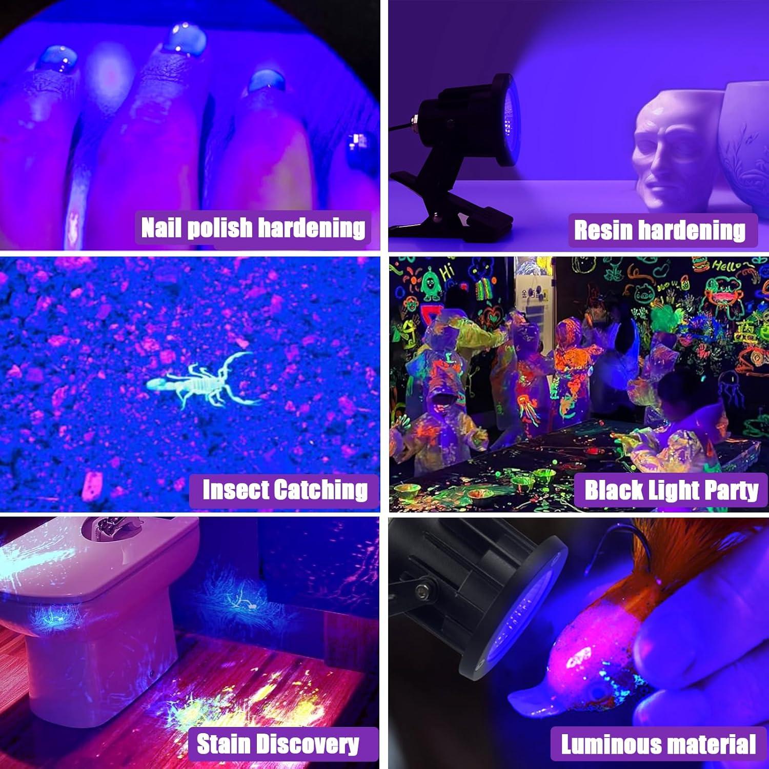 Lámpara UV de Luz Negra 13W INKECI con Clip IP65 1.83m