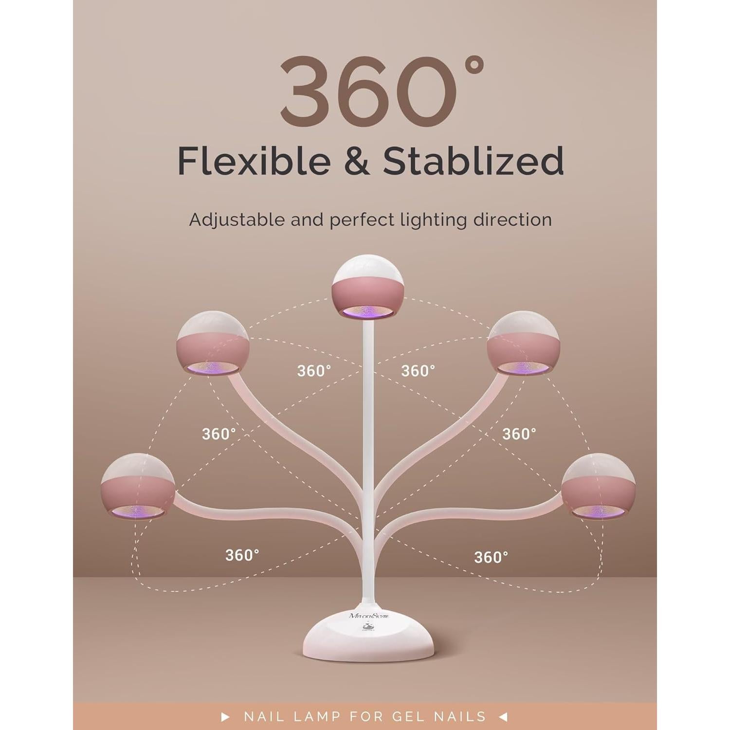 Lámpara de Uñas Profesional MelodySusie 2 en 1 Inalámbrica