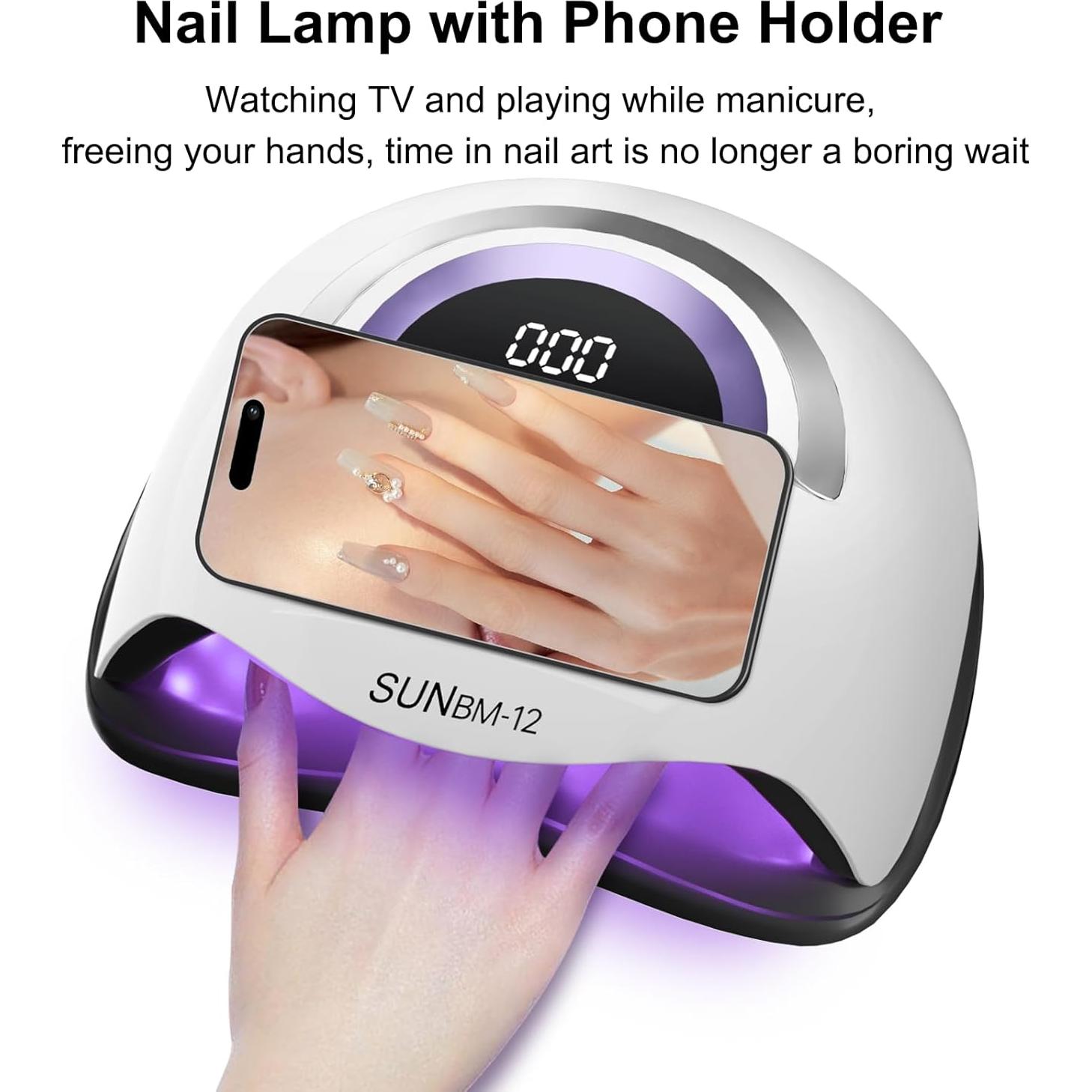 Lámpara de Uñas LED UV ShineCai 300W con Sensor y Temporizadores